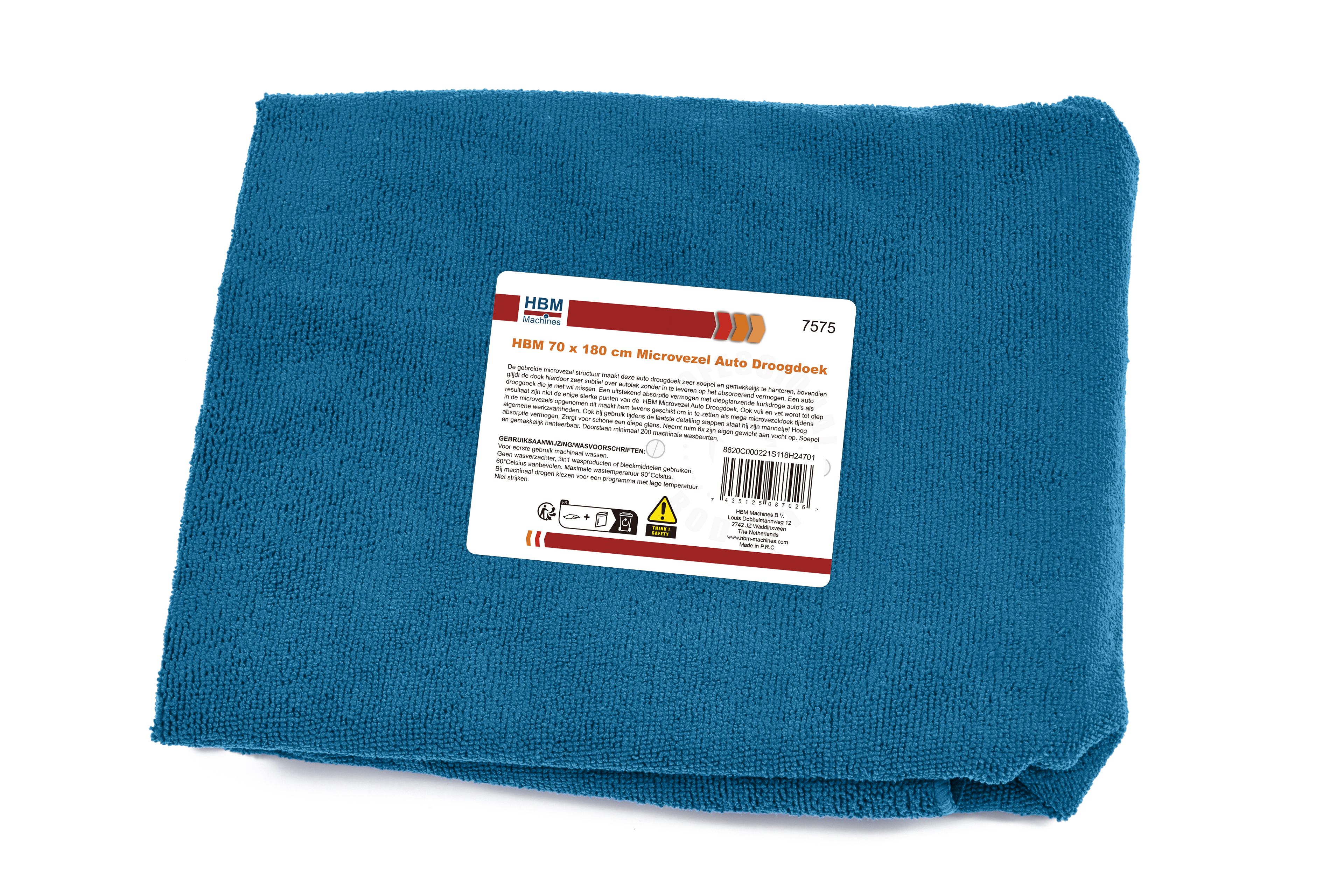 HBM Chiffon de séchage pour voiture en microfibre 70 x 180 cm Image 2