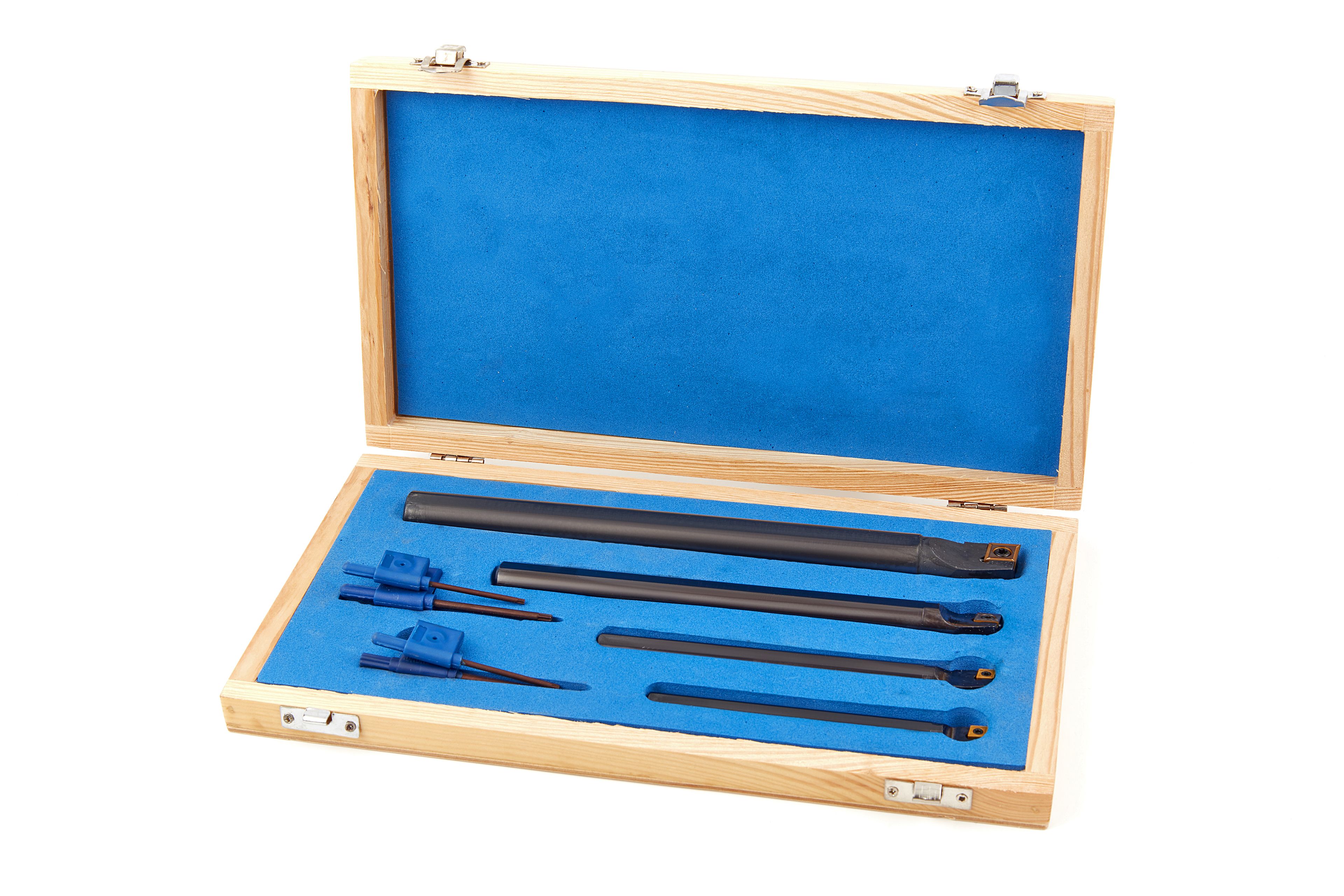 Jeu de ciseaux de tournage intérieur HBM de quatre pièces avec plaquettes HM