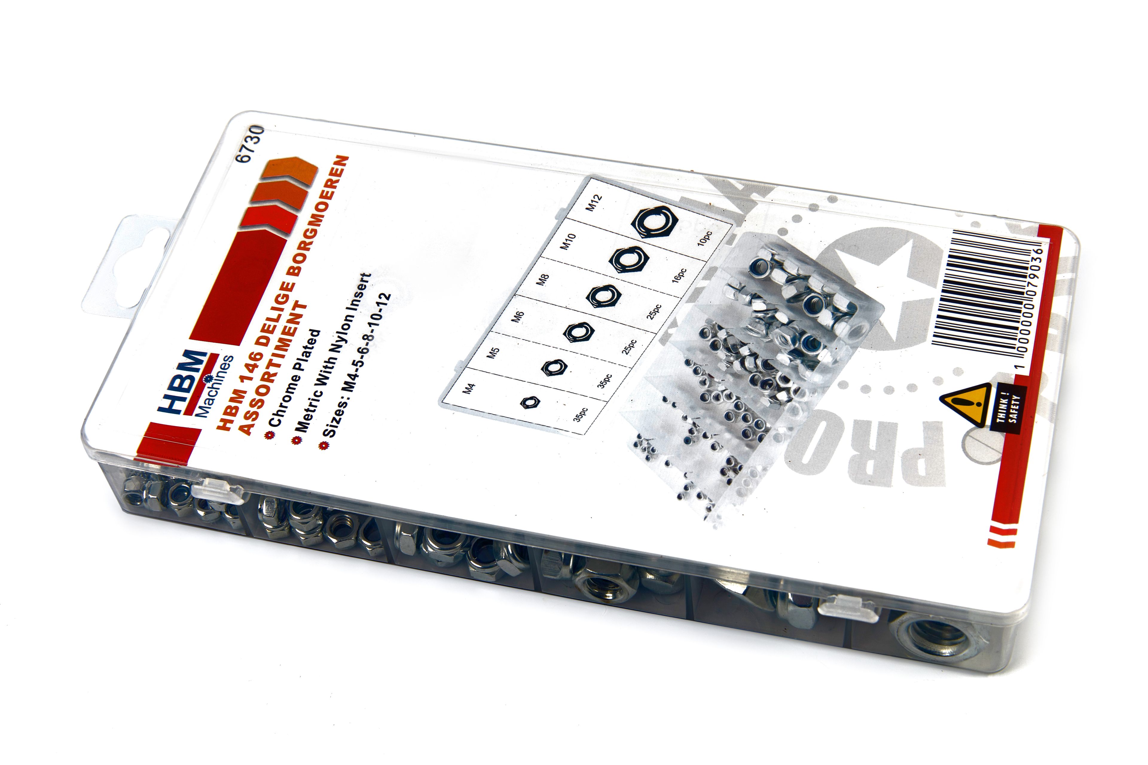 Set de 146 écrous à encoches de HBM Image 3