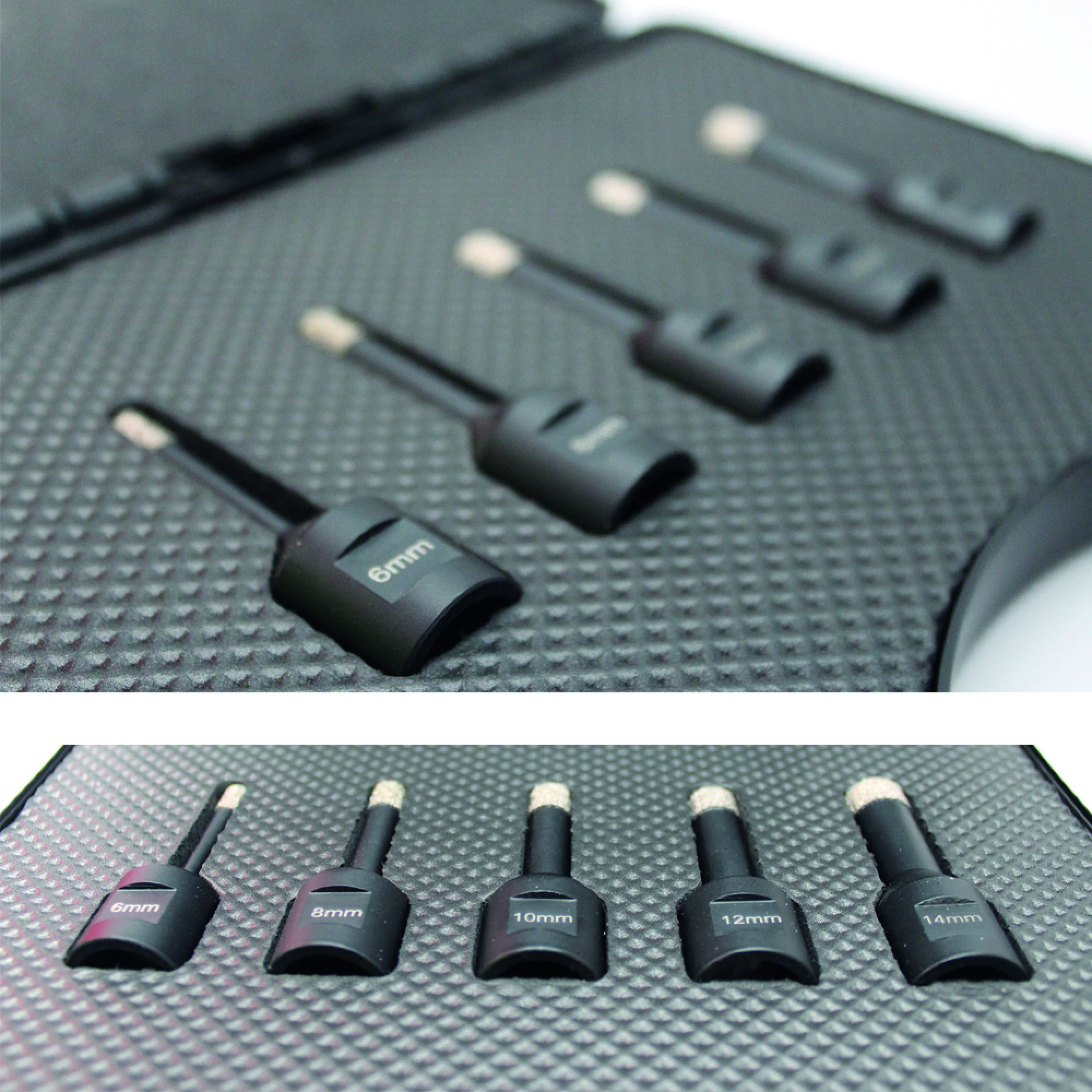 Sadu Jeu de Forets Diamantés pour Carrelage à Sec M14 Wax (6, 8, 10, 12, 14 mm) Image 2