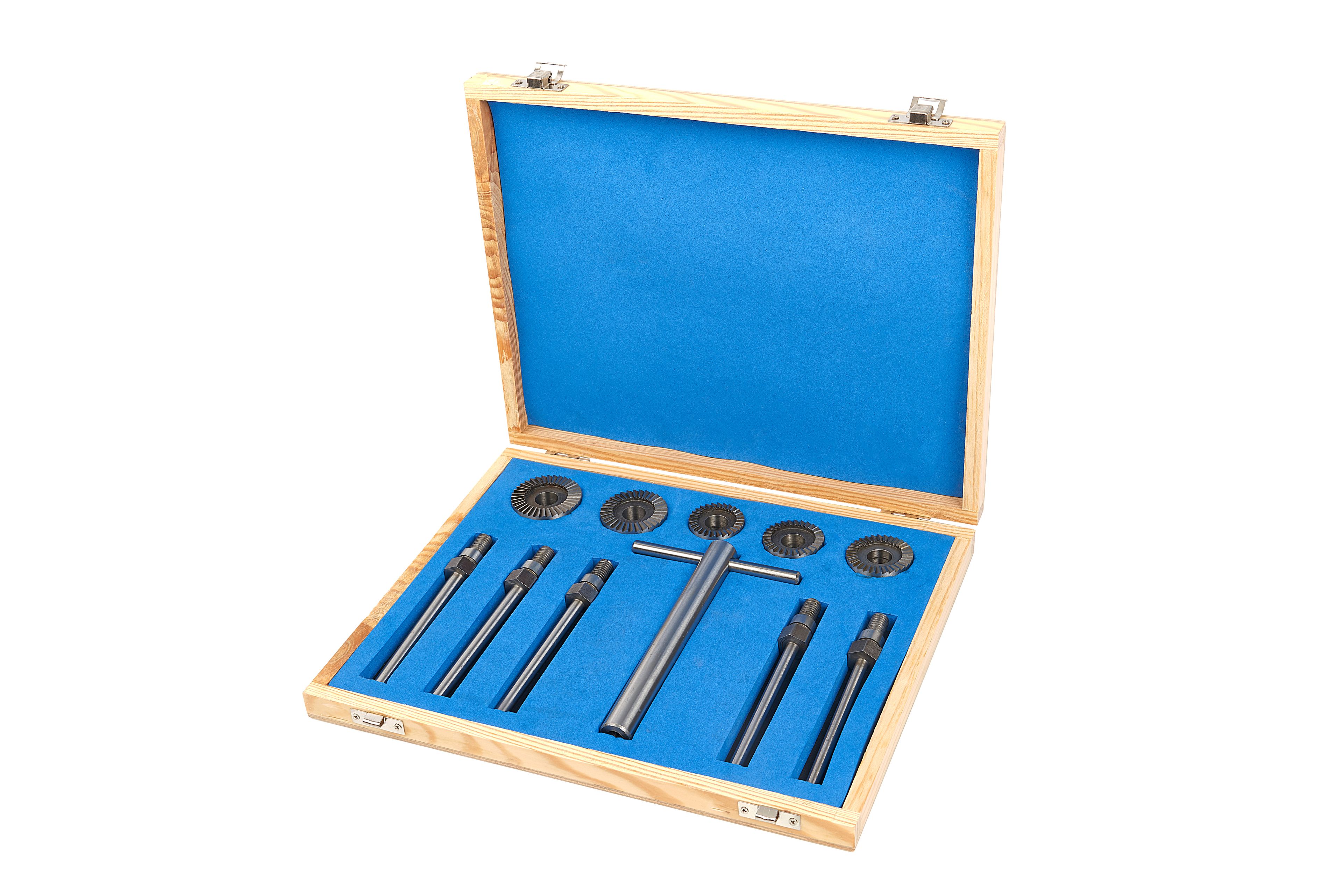 Hombre de asiento de válvula HBM, juego de fresado, 11 piezas