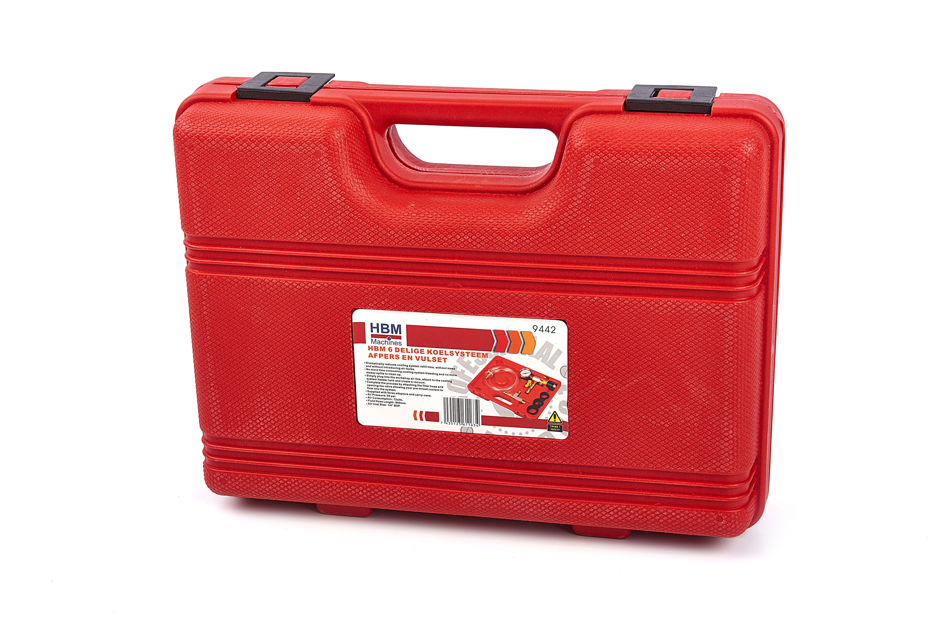 HBM Kit de purge et de remplissage du système de refroidissement en 6 pièces Image 5