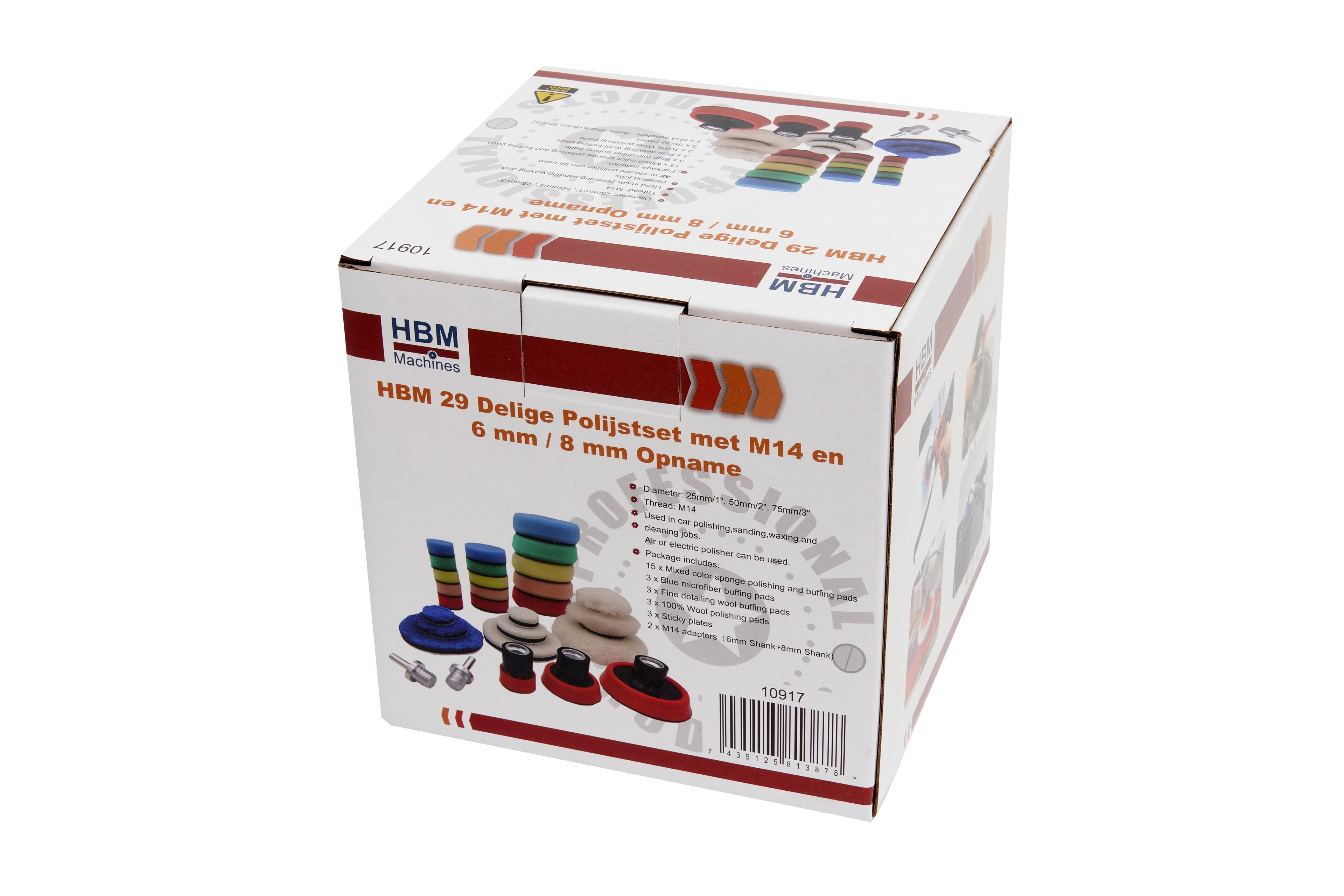 Set di lucidatura HBM da 29 pezzi con attacco M14 e 6 mm Image 4