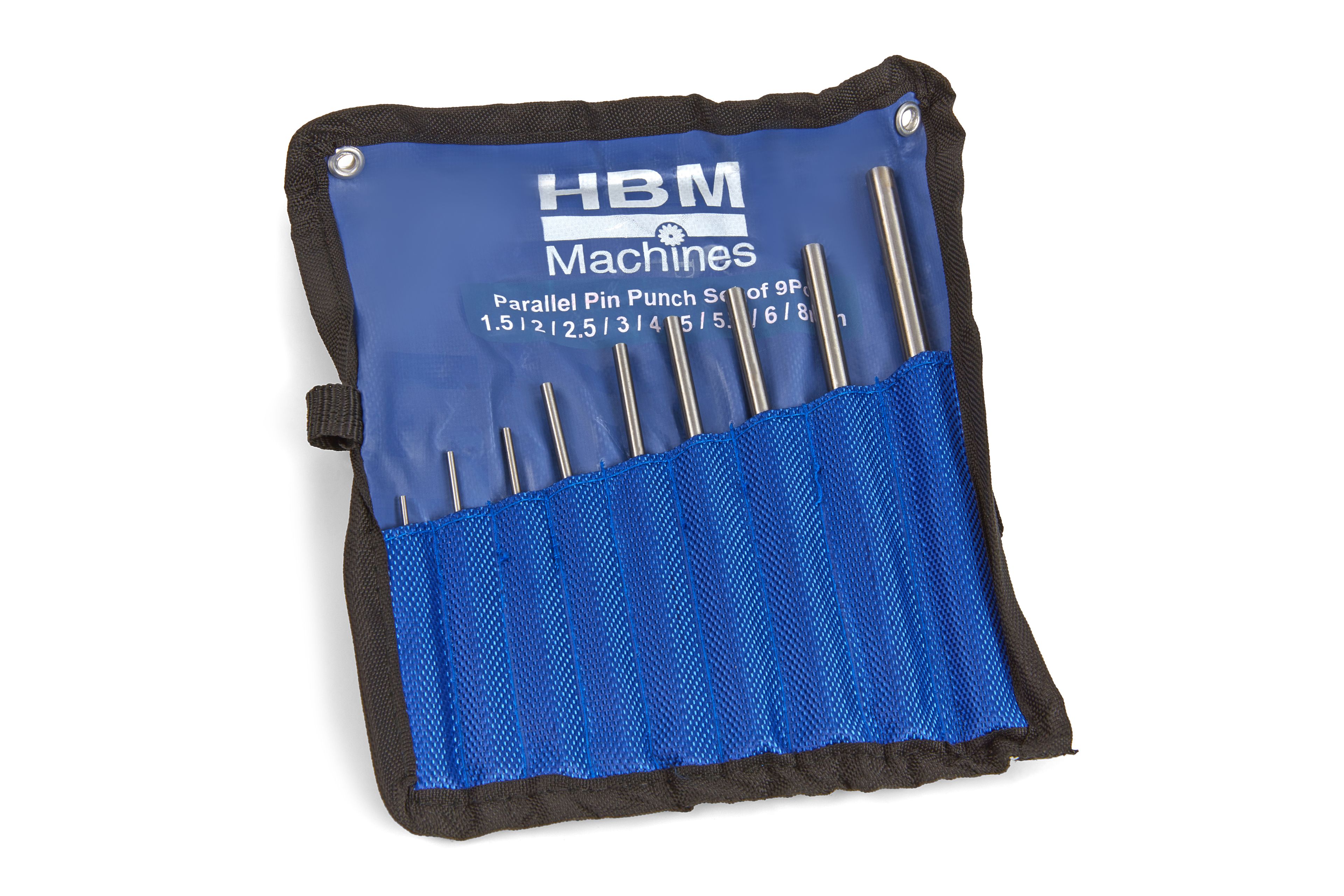 HBM 9-teiliges Stiftstanzen Set 1,6 - 8,0 mm Image 3