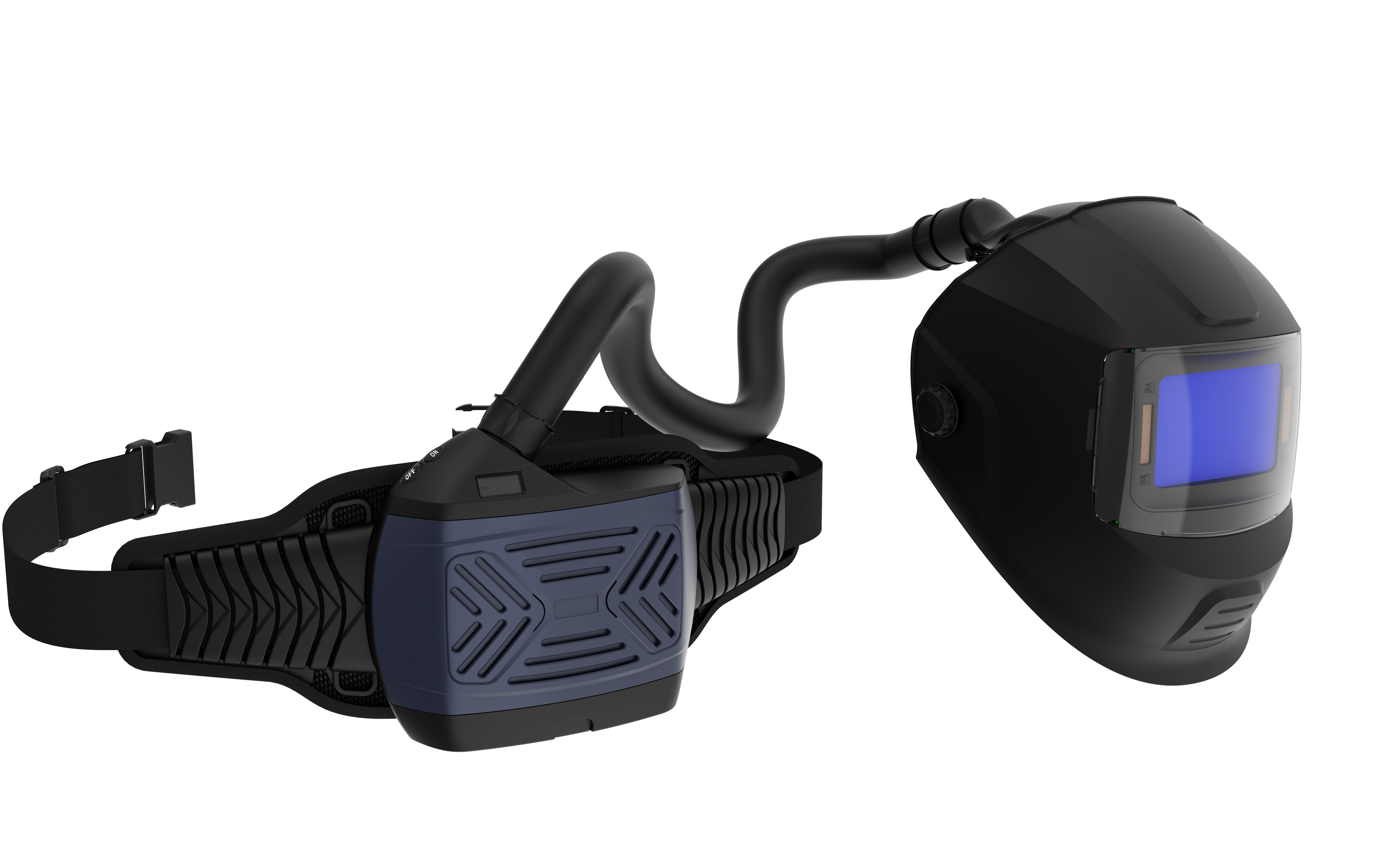 HBM Airshield Elite lashelm met afzuiging, 230 L/min