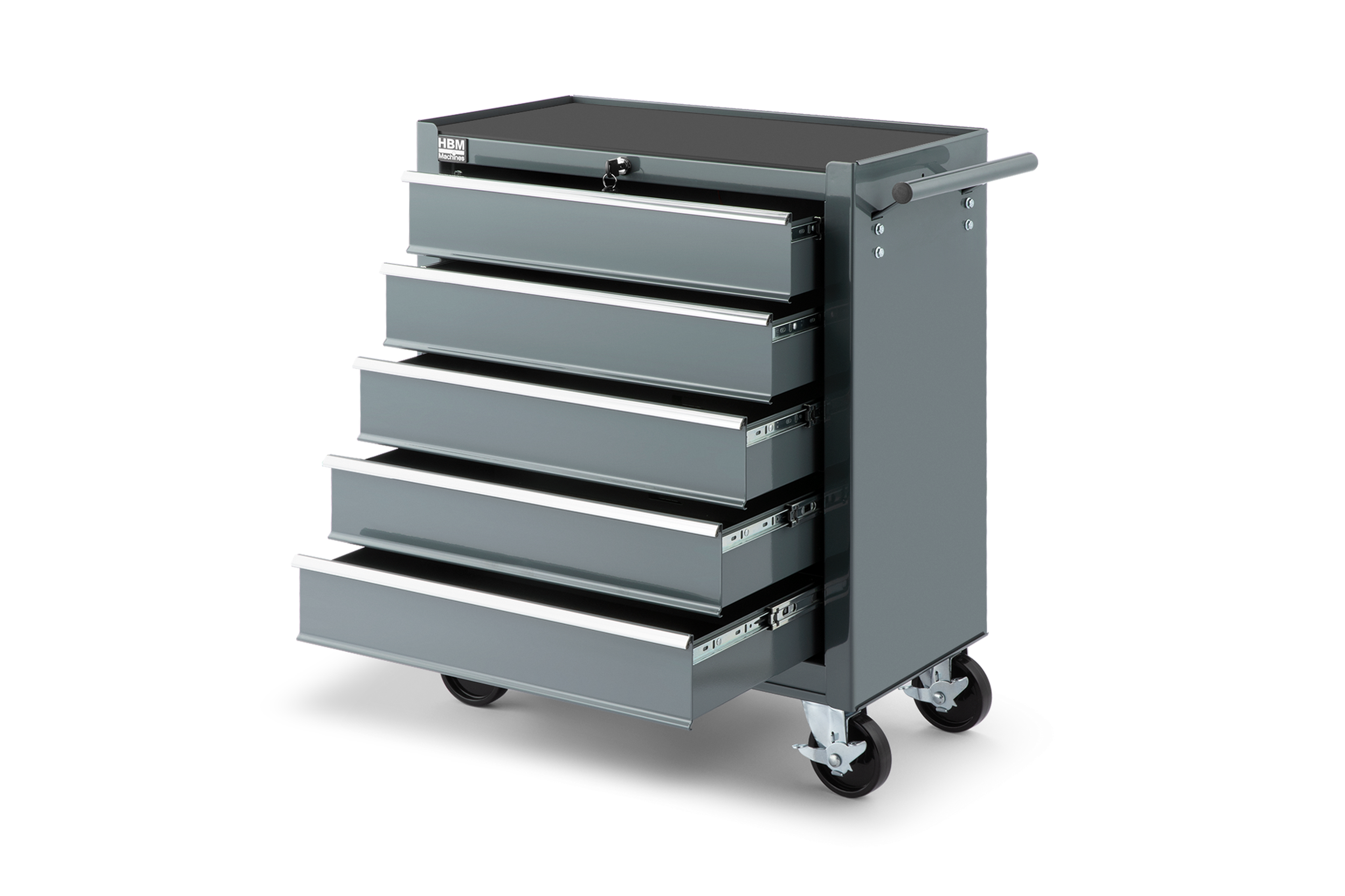 HBM Werkzeugwagen mit 5 Schubladen, 62 cm, grau Image 4