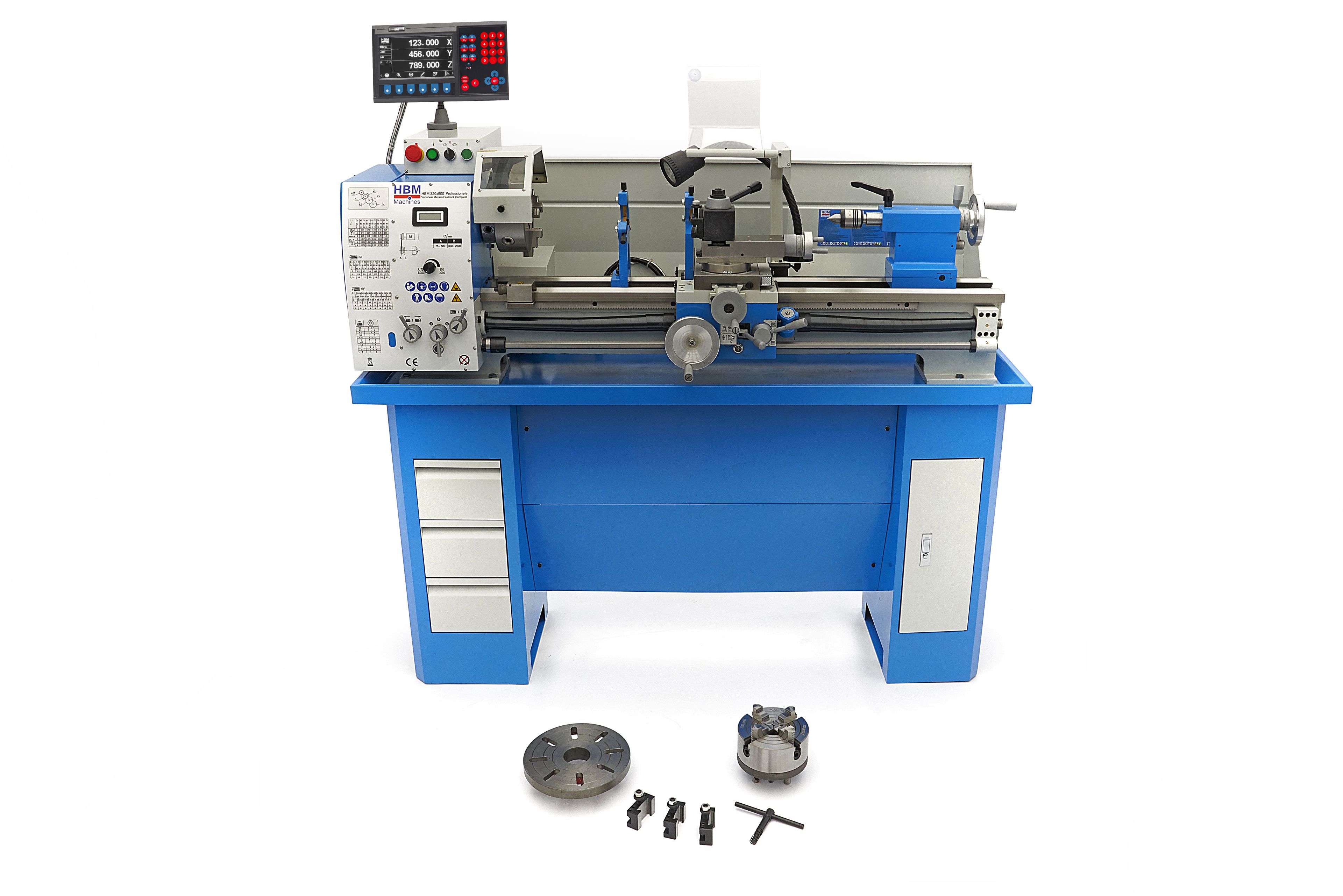 HBM tornio per metallo 320 x 900 DRO vario Image 5