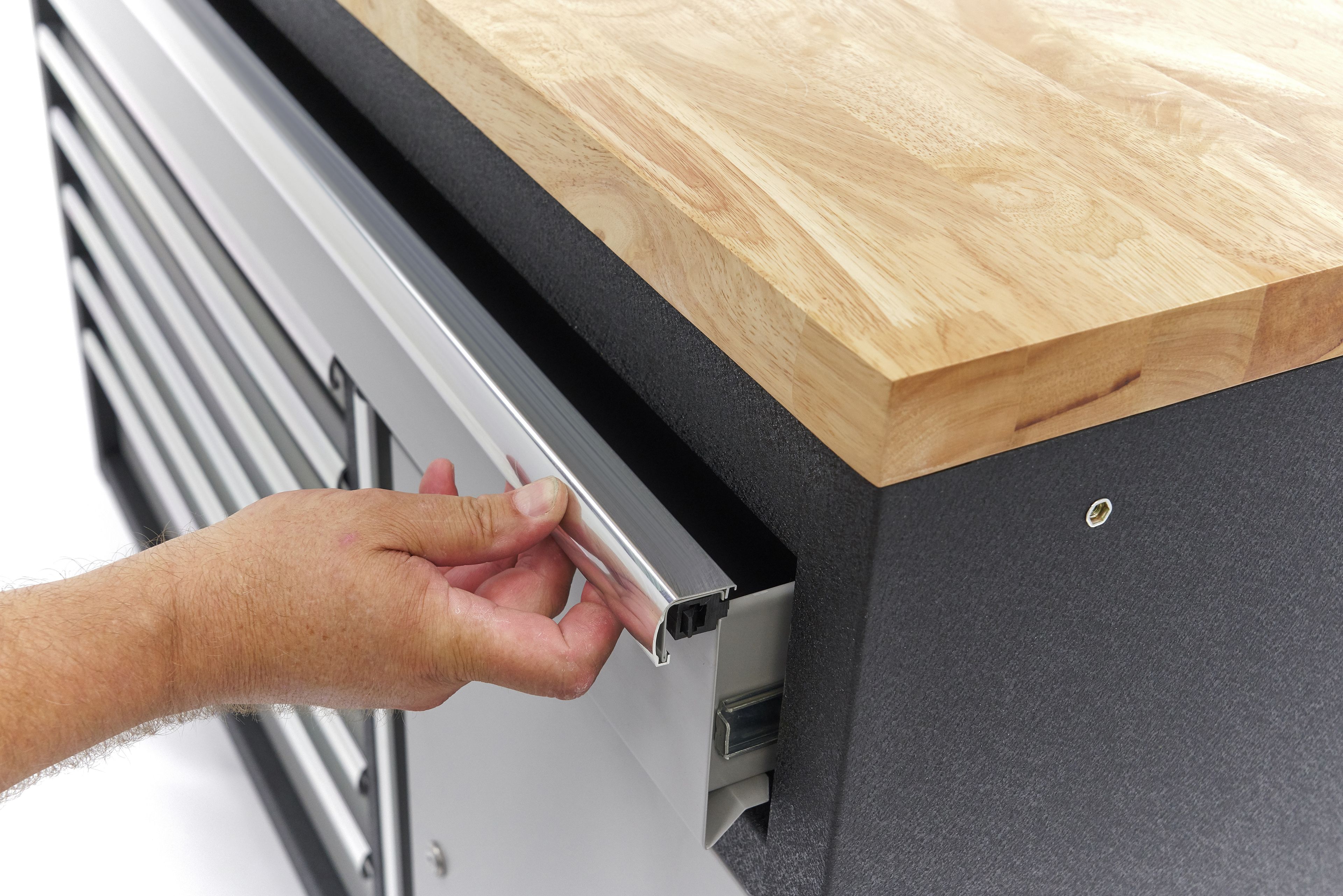 HBM 7 cassetti 132 cm. Armadio portautensili professionale, banco da lavoro con porta per attrezzatura da officina Image 14