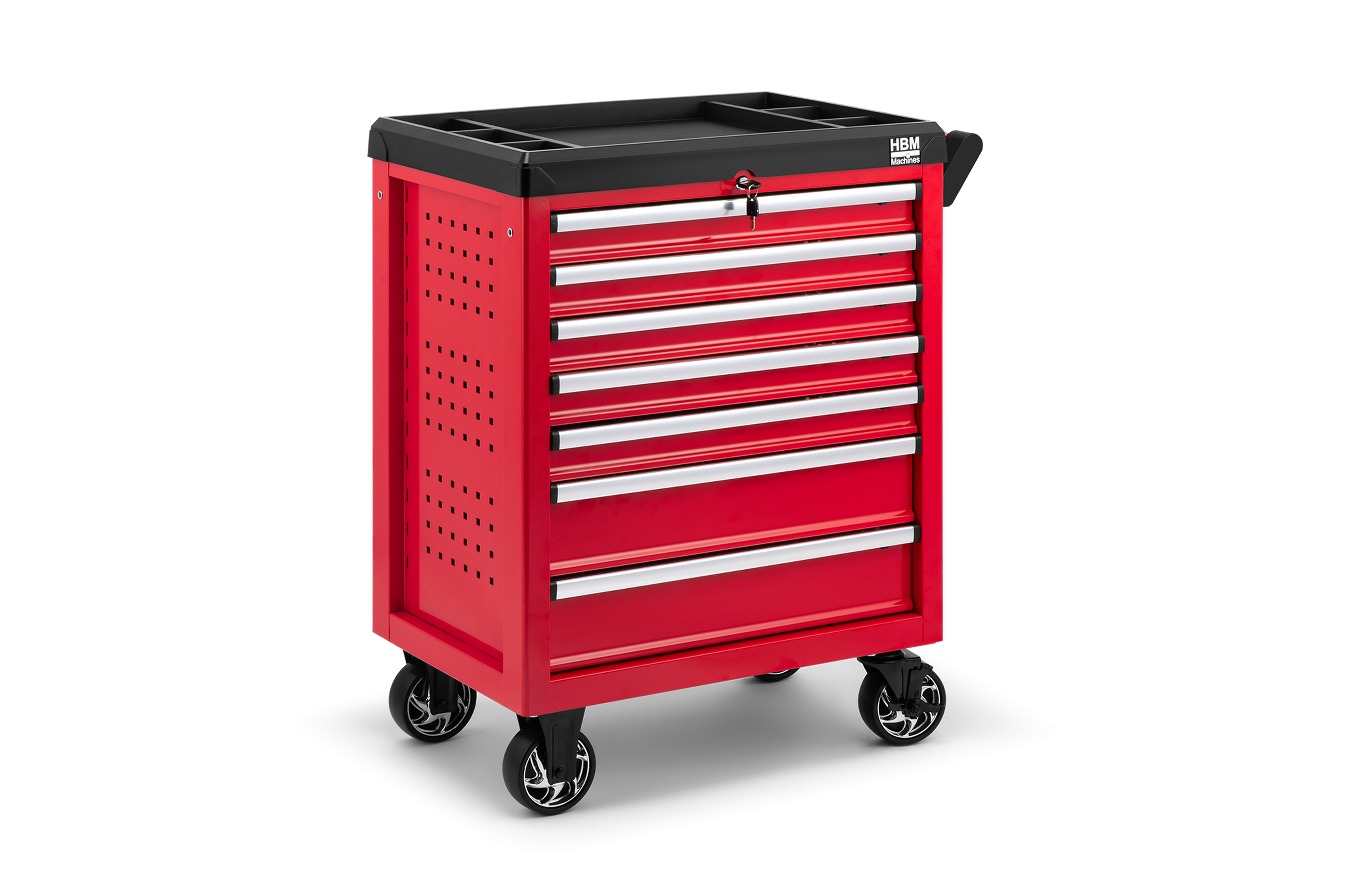 HBM gevulde gereedschapswagen 154-delig rood Image 2