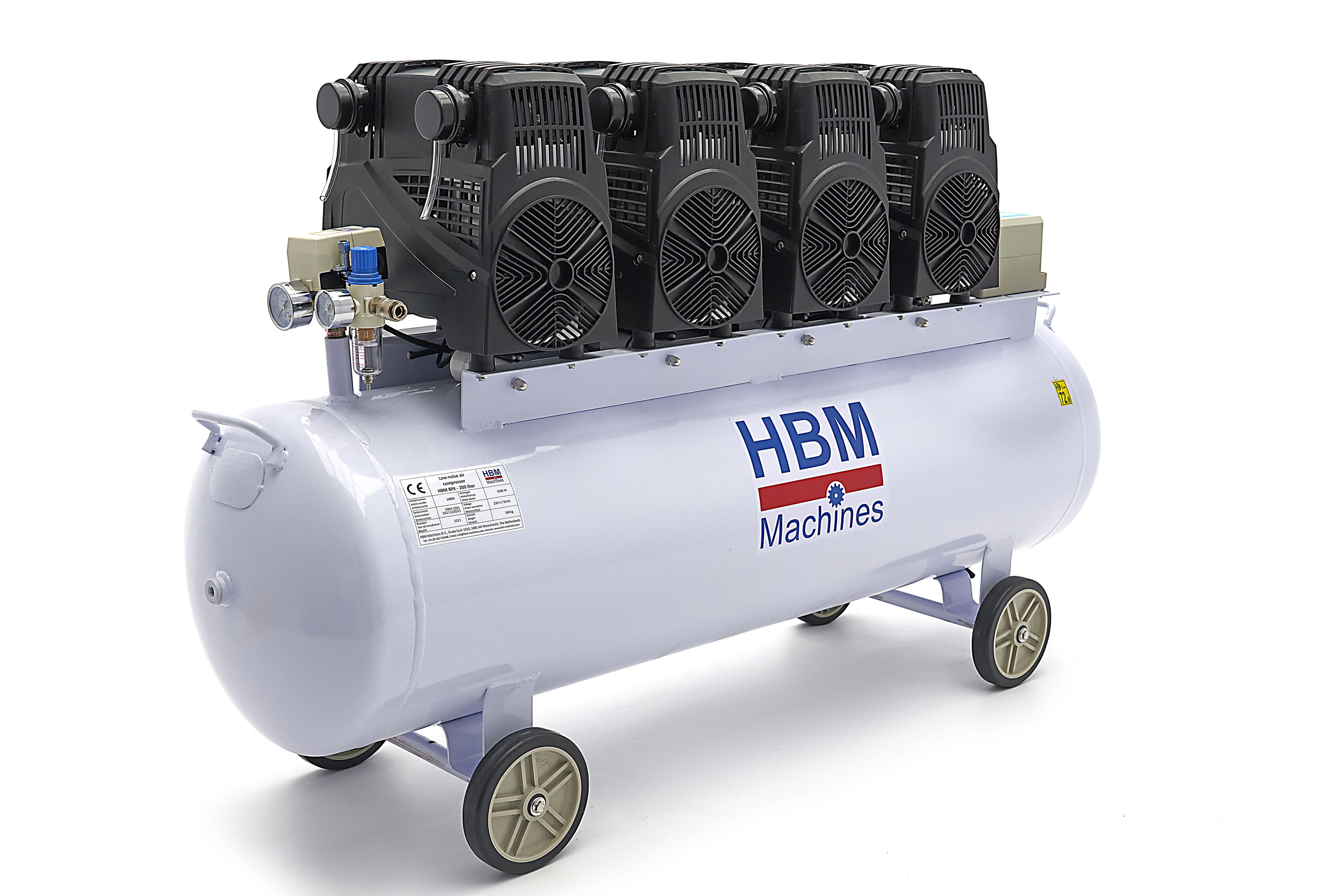 HBM 8 HP - 200 litres Compresseur professionnel silencieux SGS Image 2