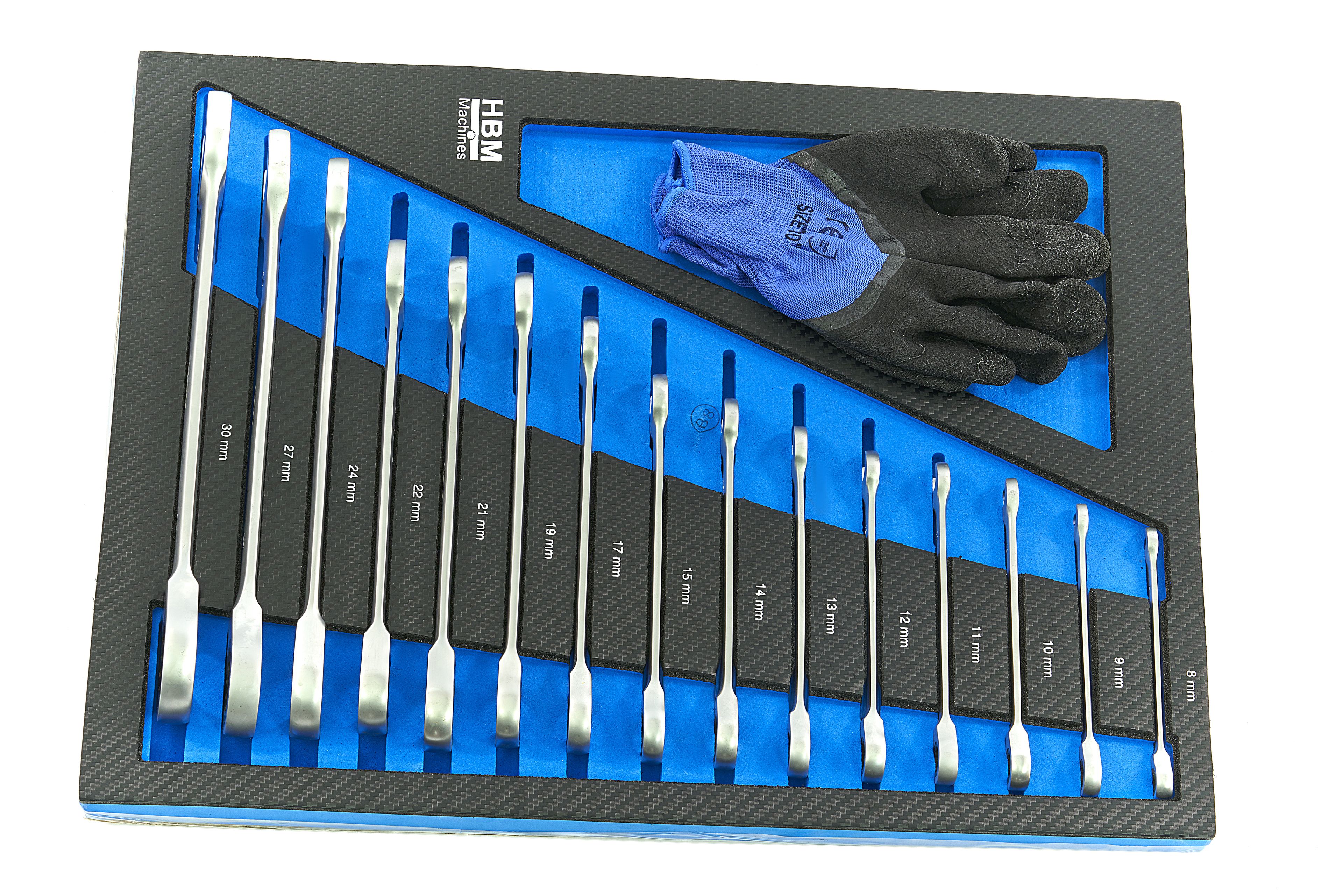 HBM servante à outils garnie 262 pièces, noir Image 12