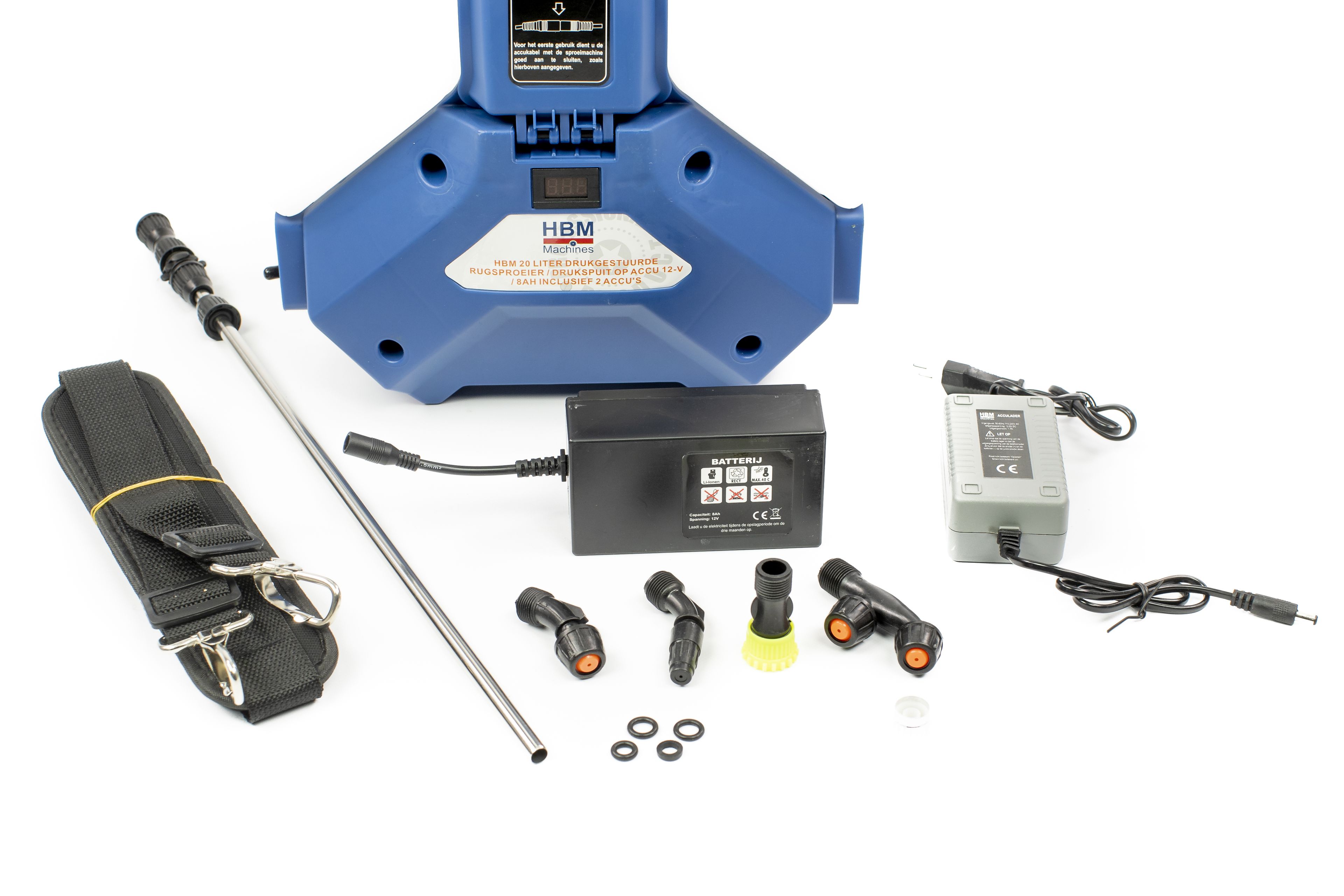 HBM 20 Liter Drukgestuurde Rugsproeier / Drukspuit op Accu 12-V / 8Ah inclusief 2 Accu's Image 6