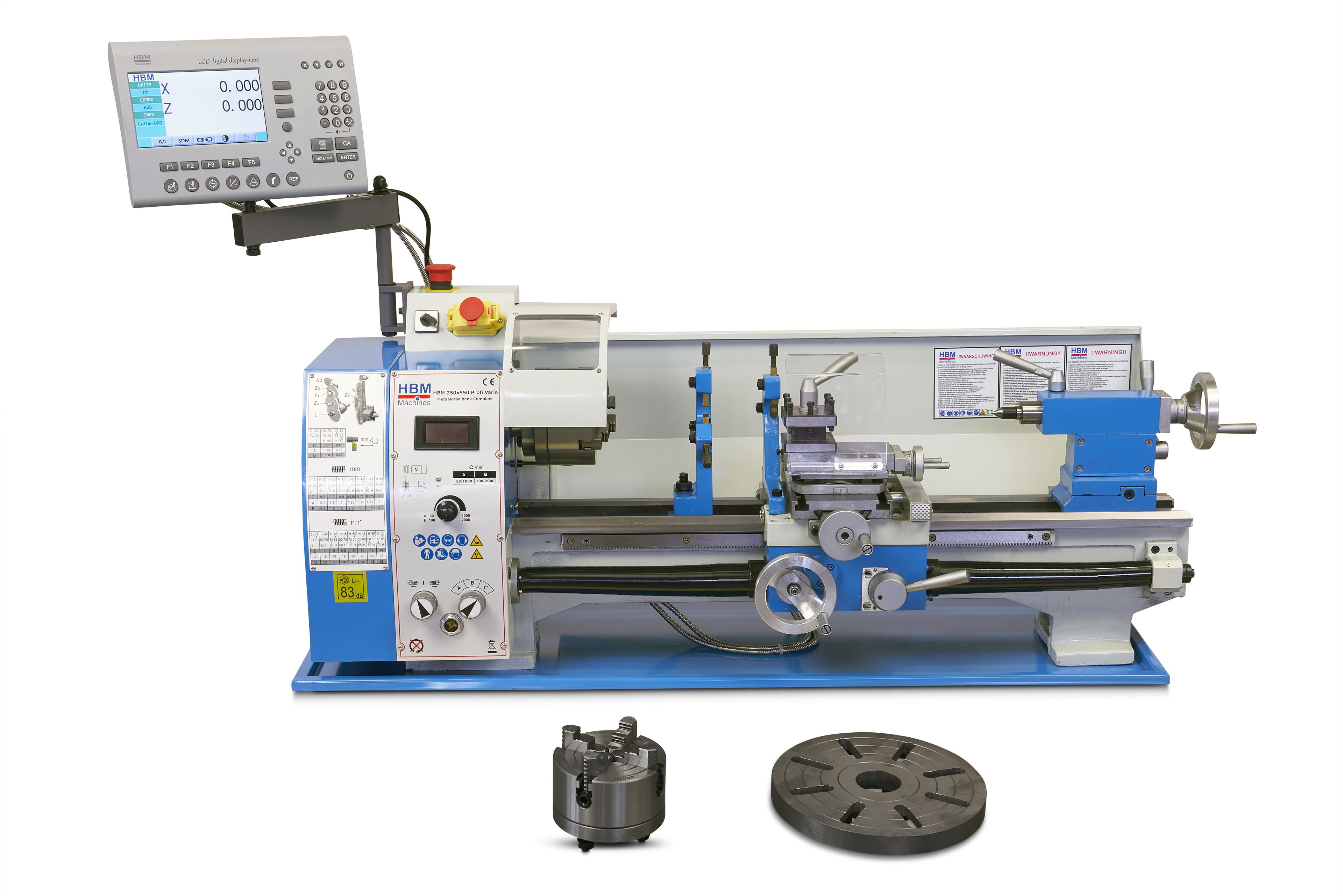 HBM torno metálico 250 x 550 DRO Image 4