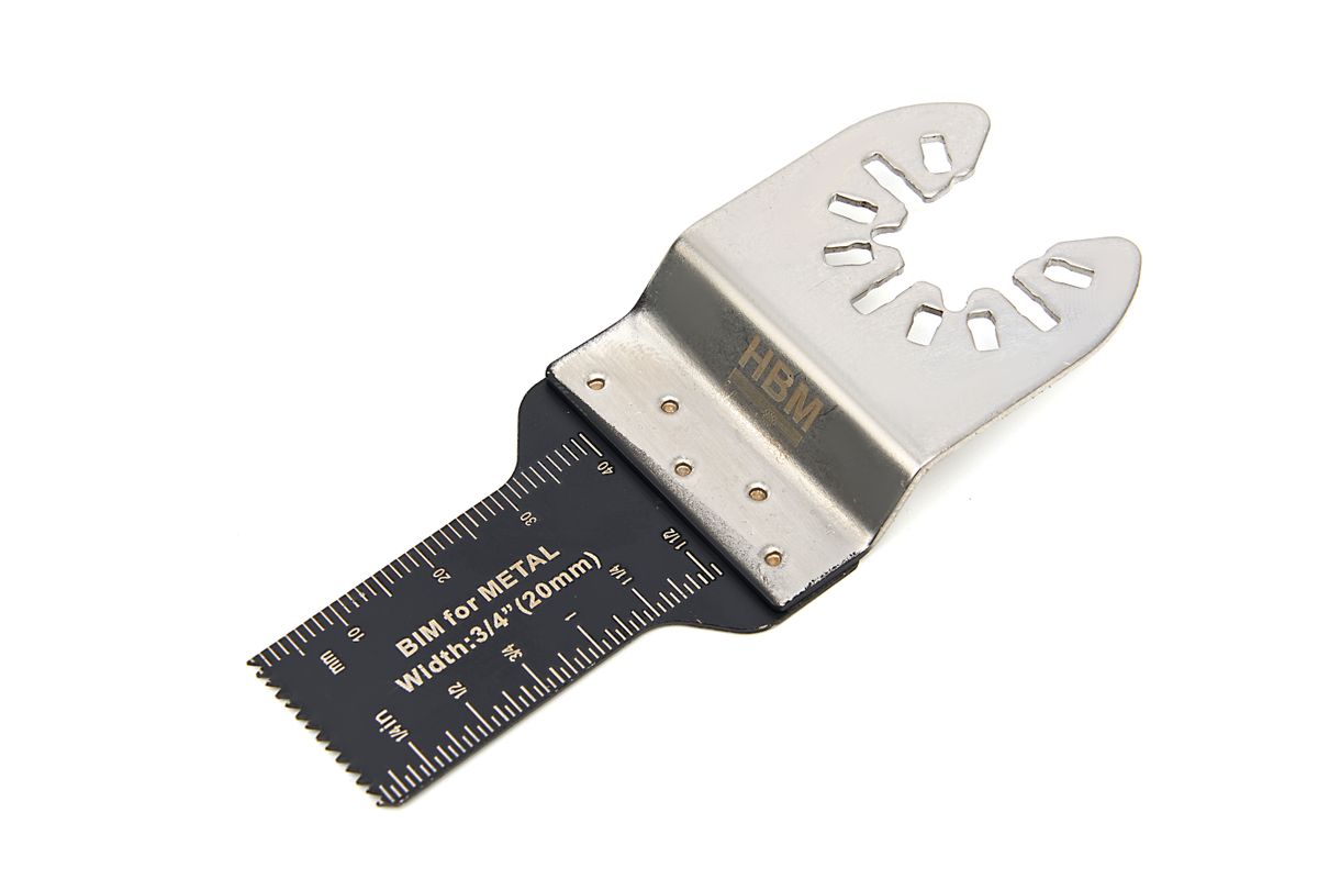 HBM 20 mm. Hoja de sierra bi-metal para metal, madera y plástico para herramienta multifuncional