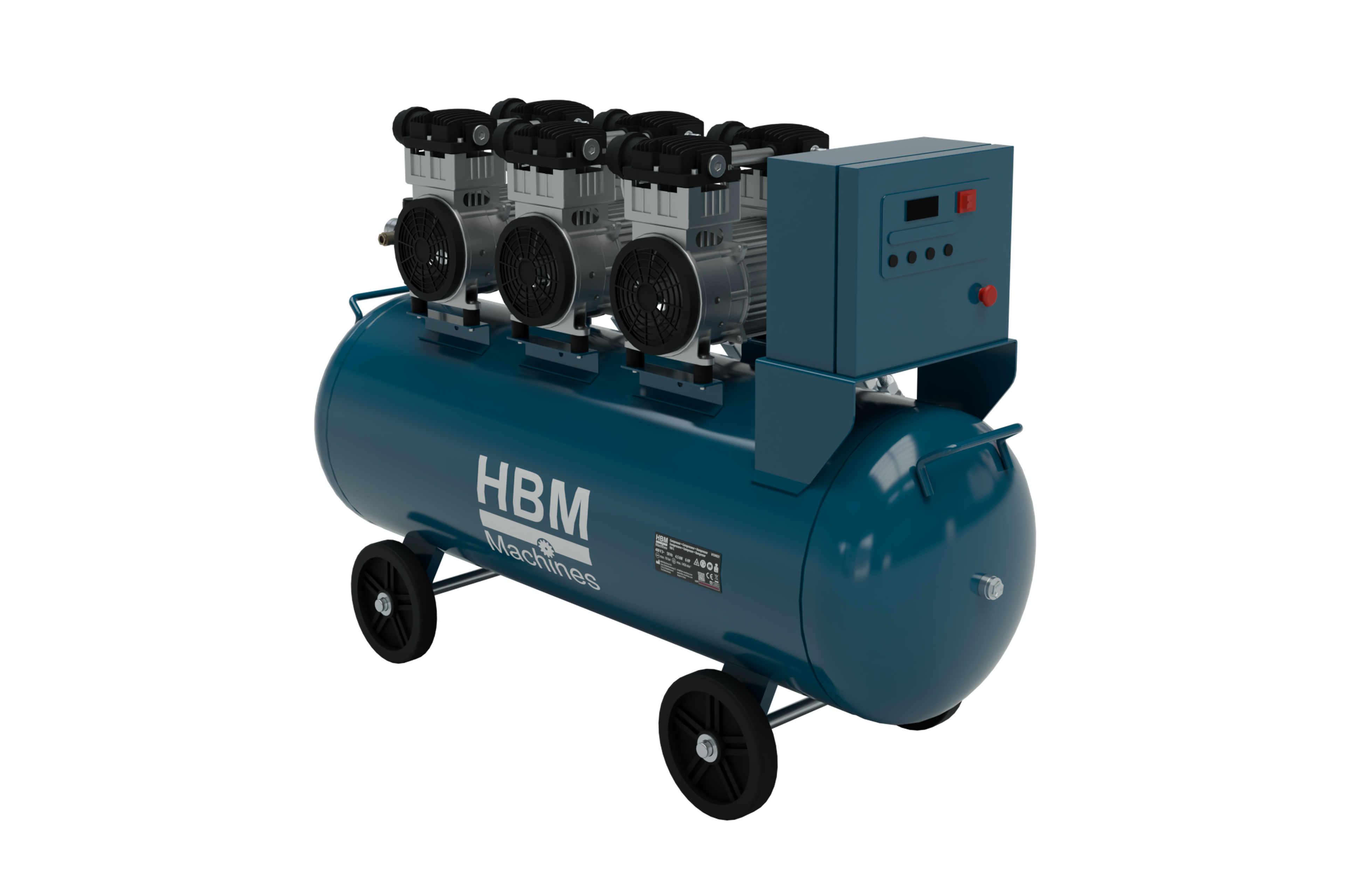 HBM low noise compressor, 6PK, 150 liter Image 5