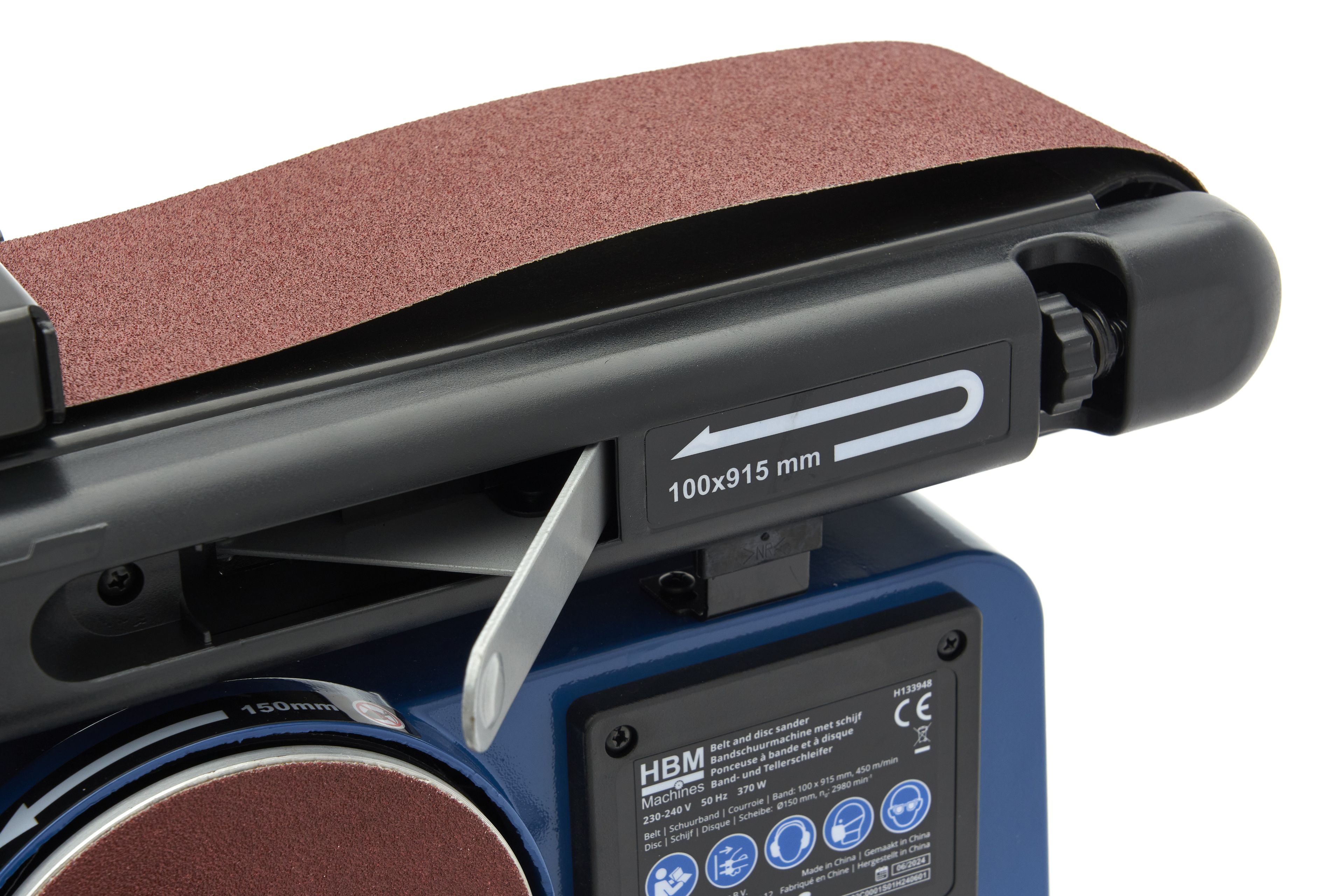 HBM Band- und Tellerschleifmaschine 100 × 915 mm Image 14