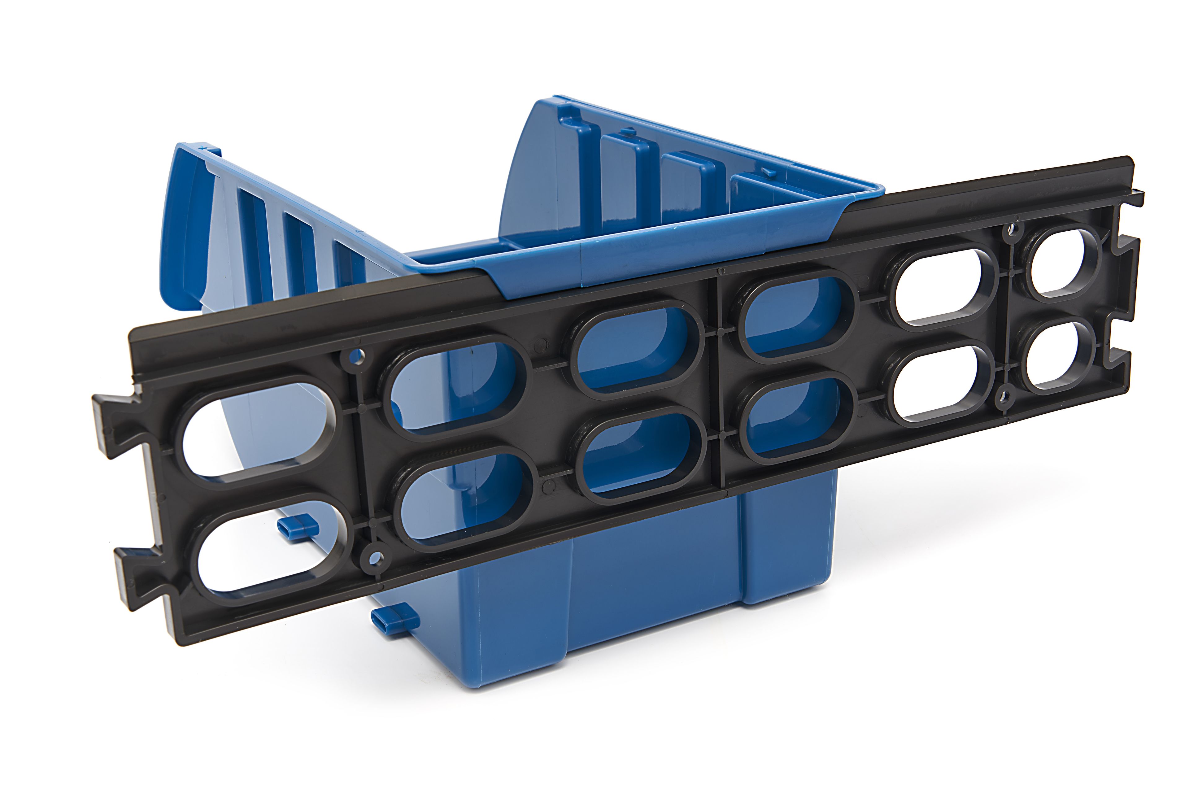 HBM 15-teiliges Stapelboxen-Set mit Aufhängeschienen Image 8