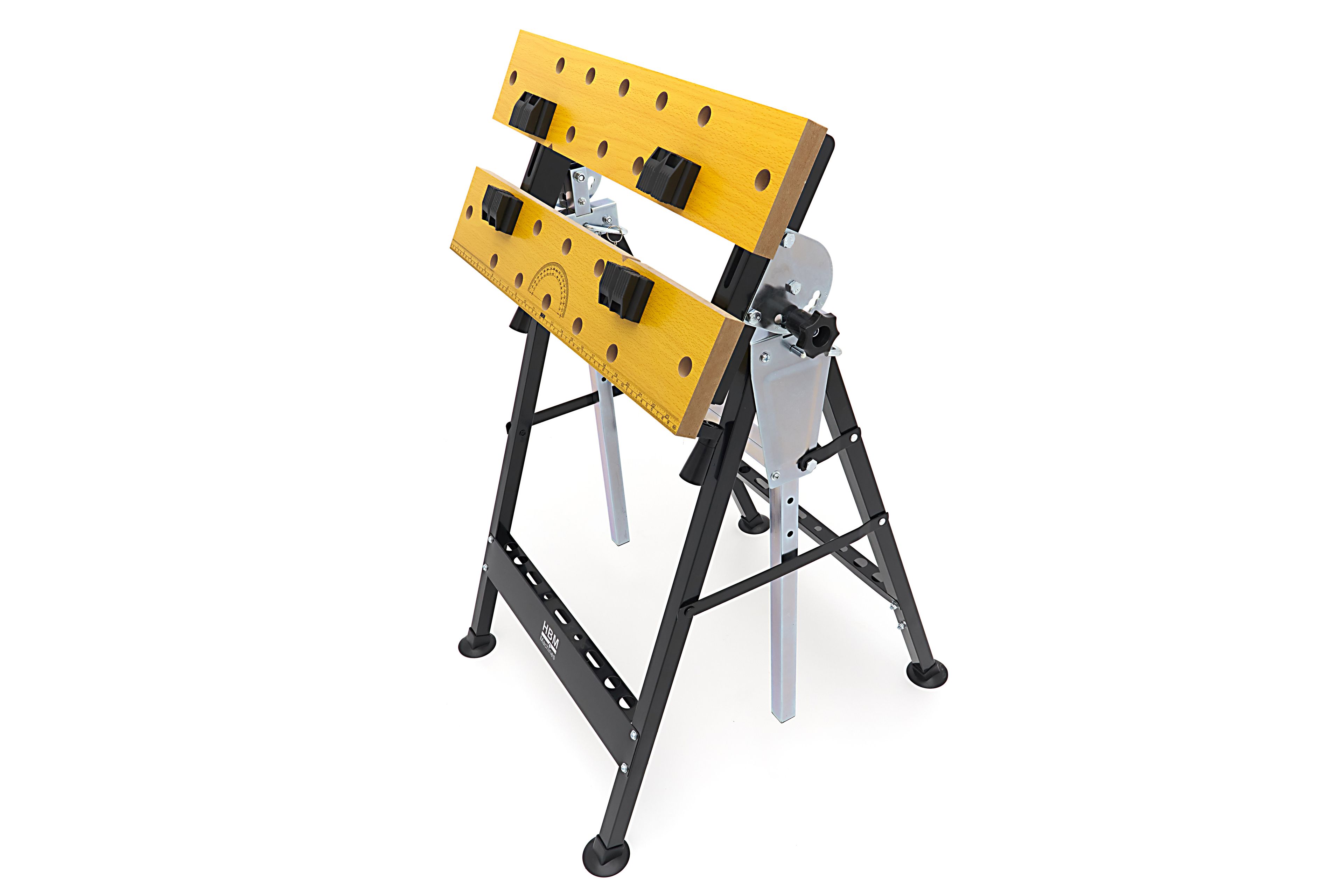 HBM draagbare werkbank, met in hoogte verstelbaar en kantelbaar werkblad Image 3