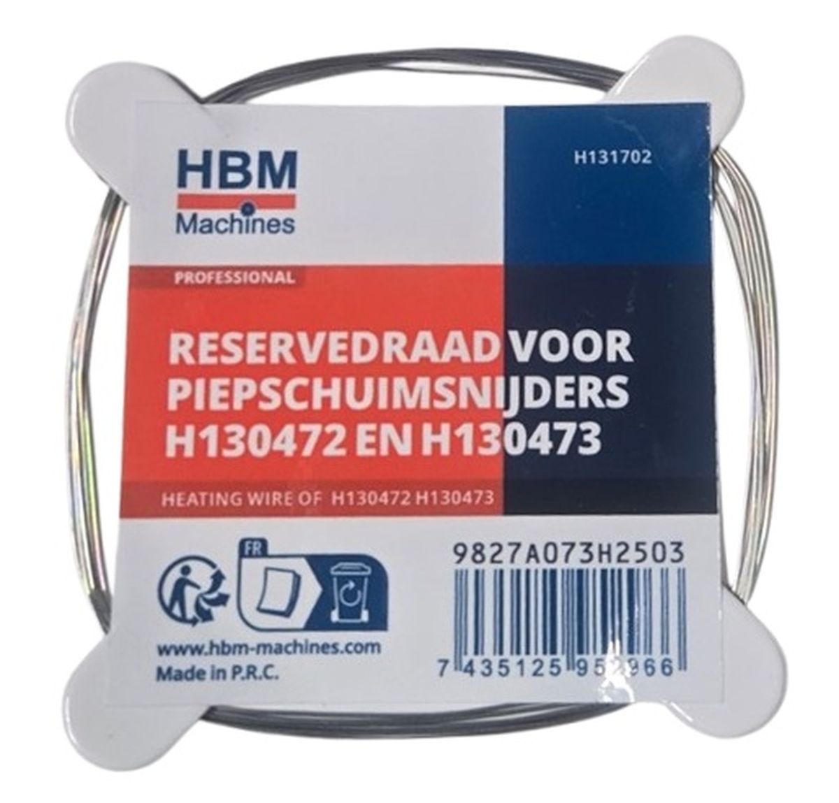 Alambre de repuesto HBM para cortadores de espuma HBM H130472 y H130473