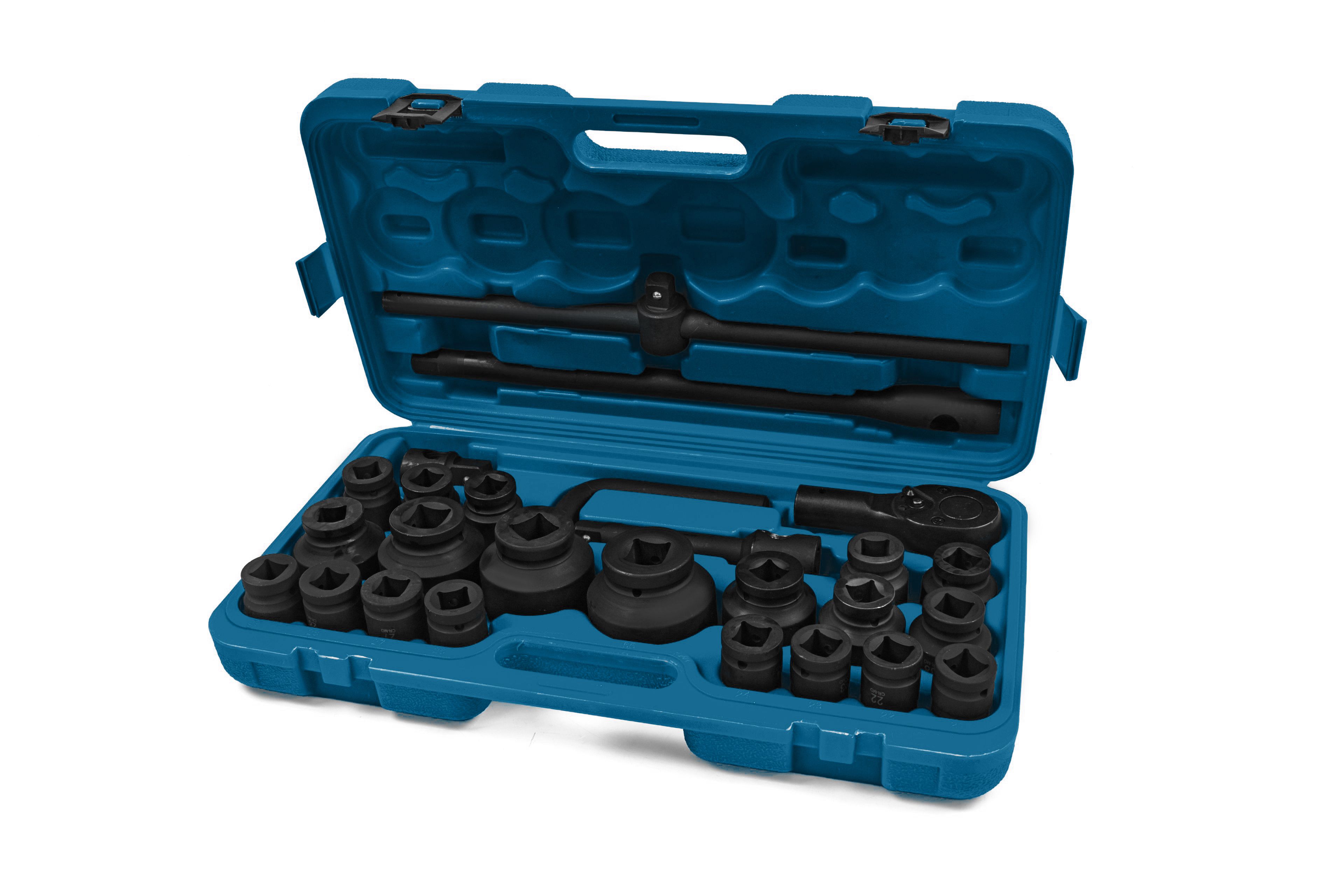 HBM Juego de dados de impacto de 26 piezas y 3/4 de pulgada