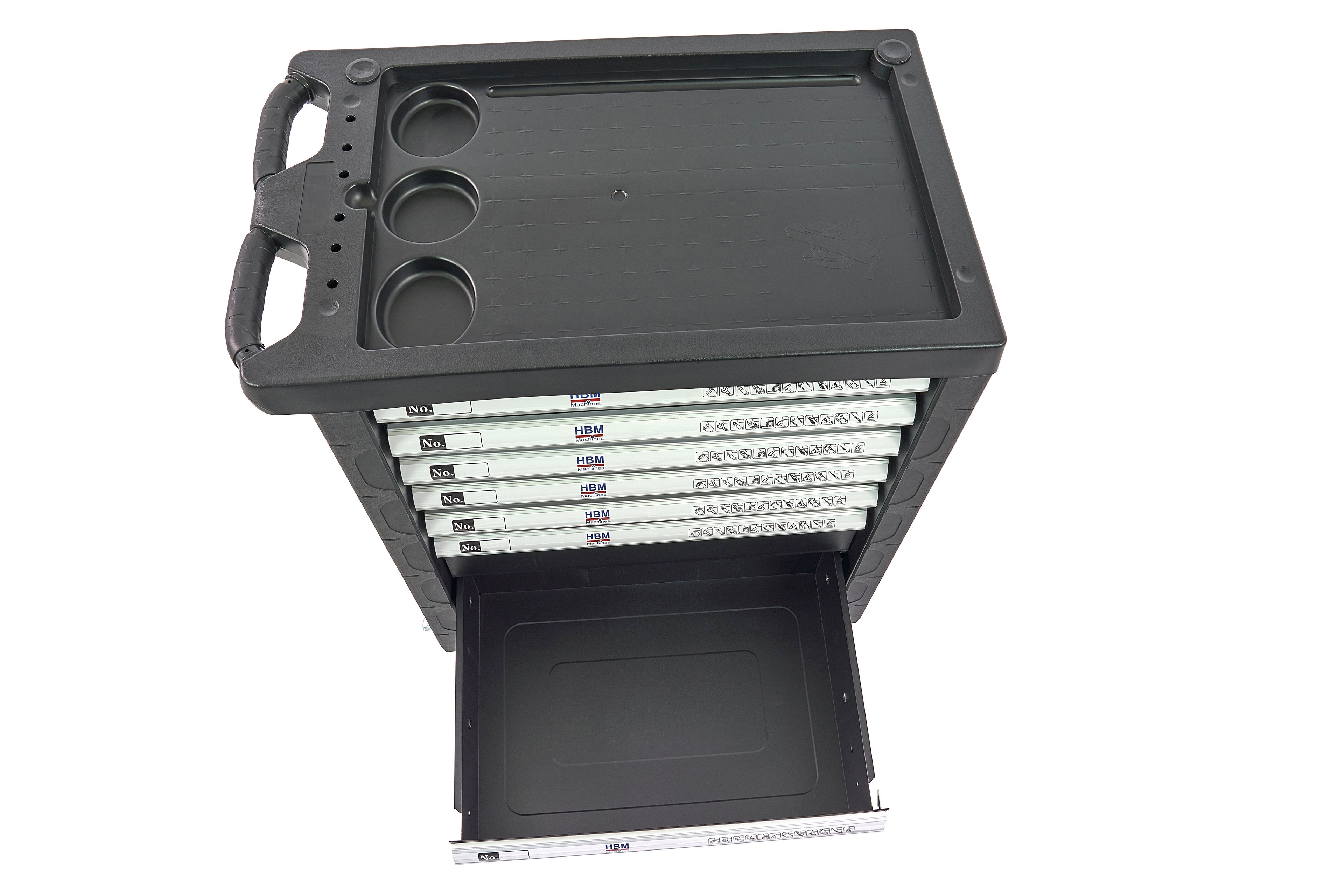 HBM carro de herramientas lleno 196 piezas, negro Image 12