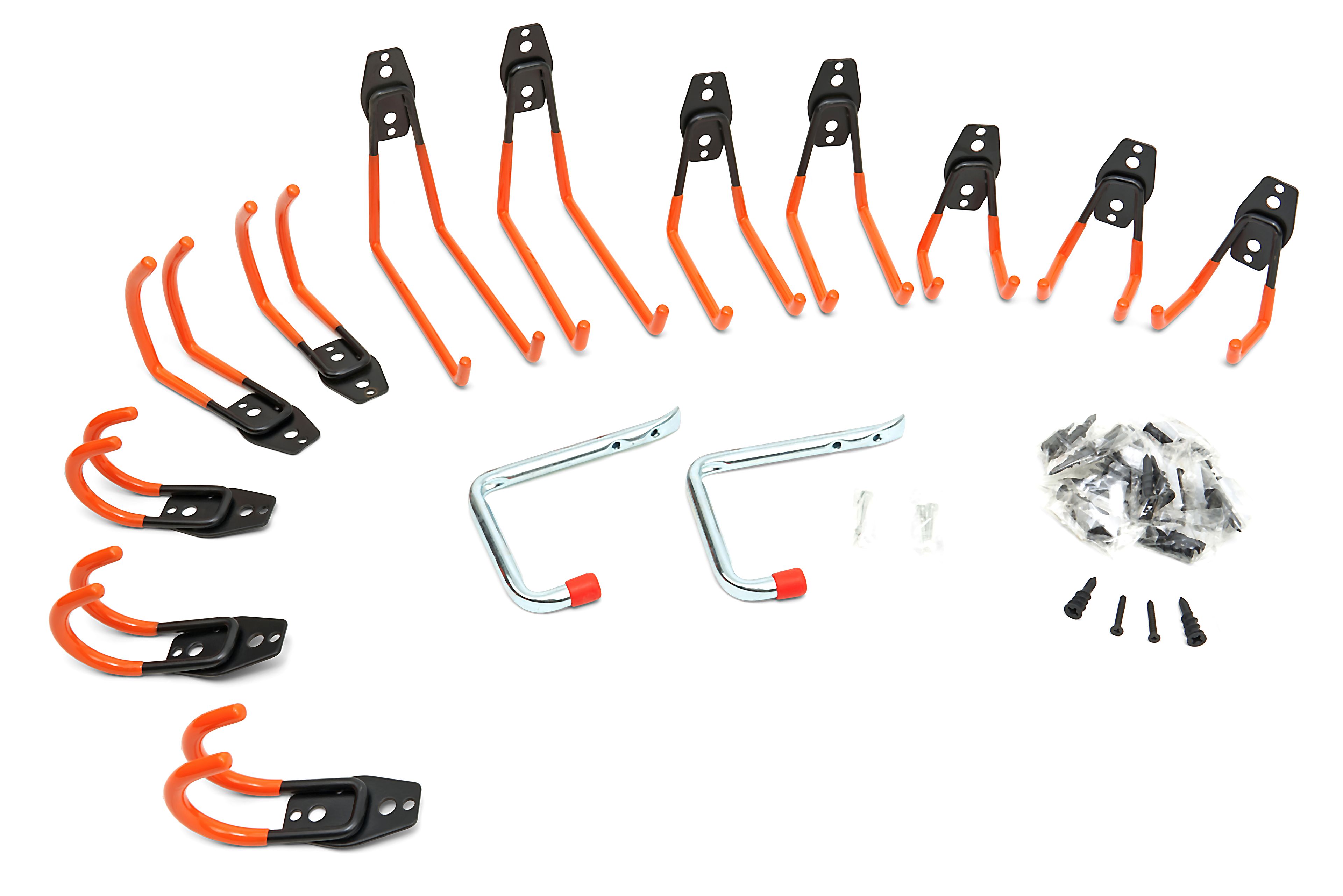 HBM Crochets de rangement universels 14 pièces, ensemble très résistant