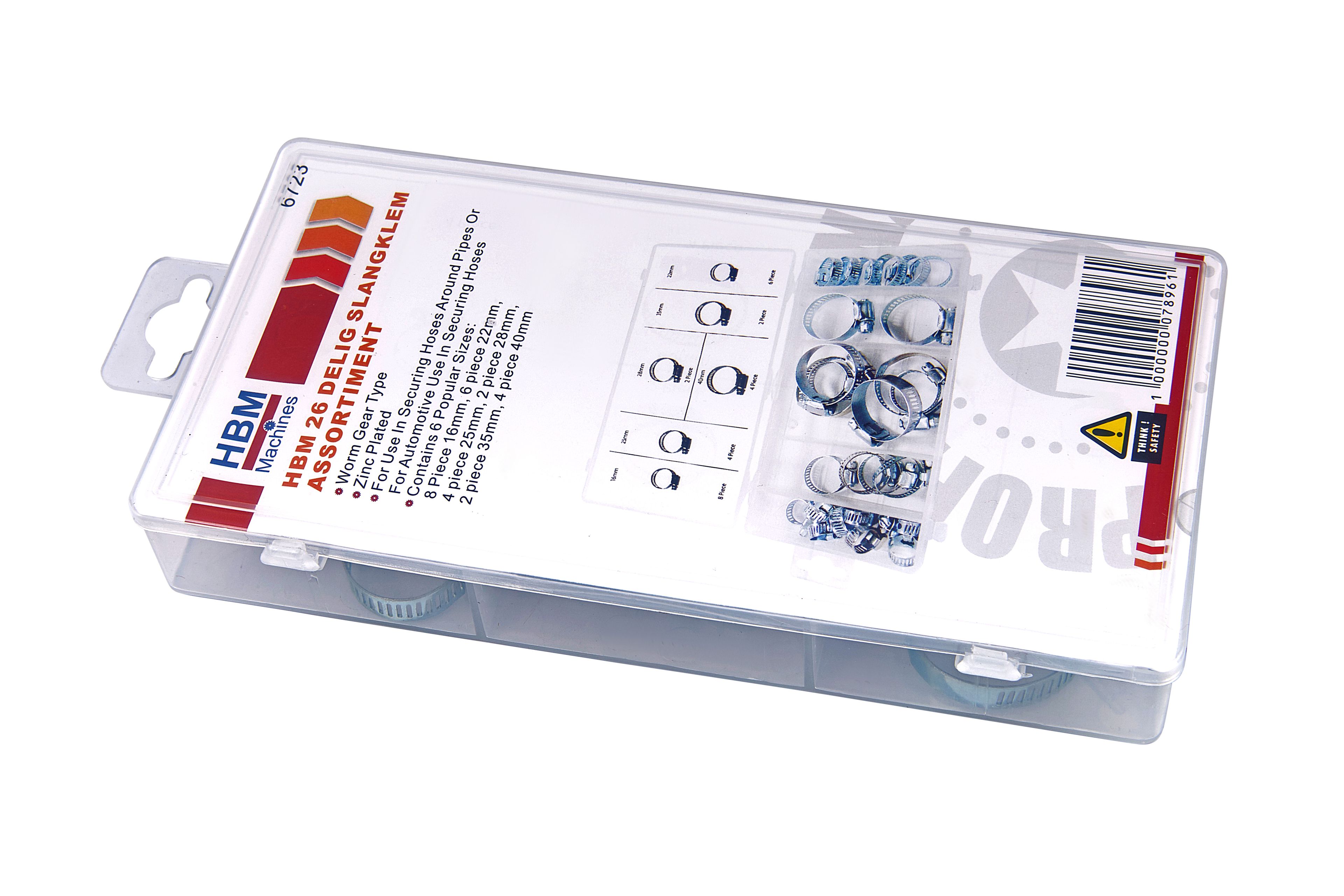 HBM 26 Piezas Juego de Abrazaderas de Manguera Image 2
