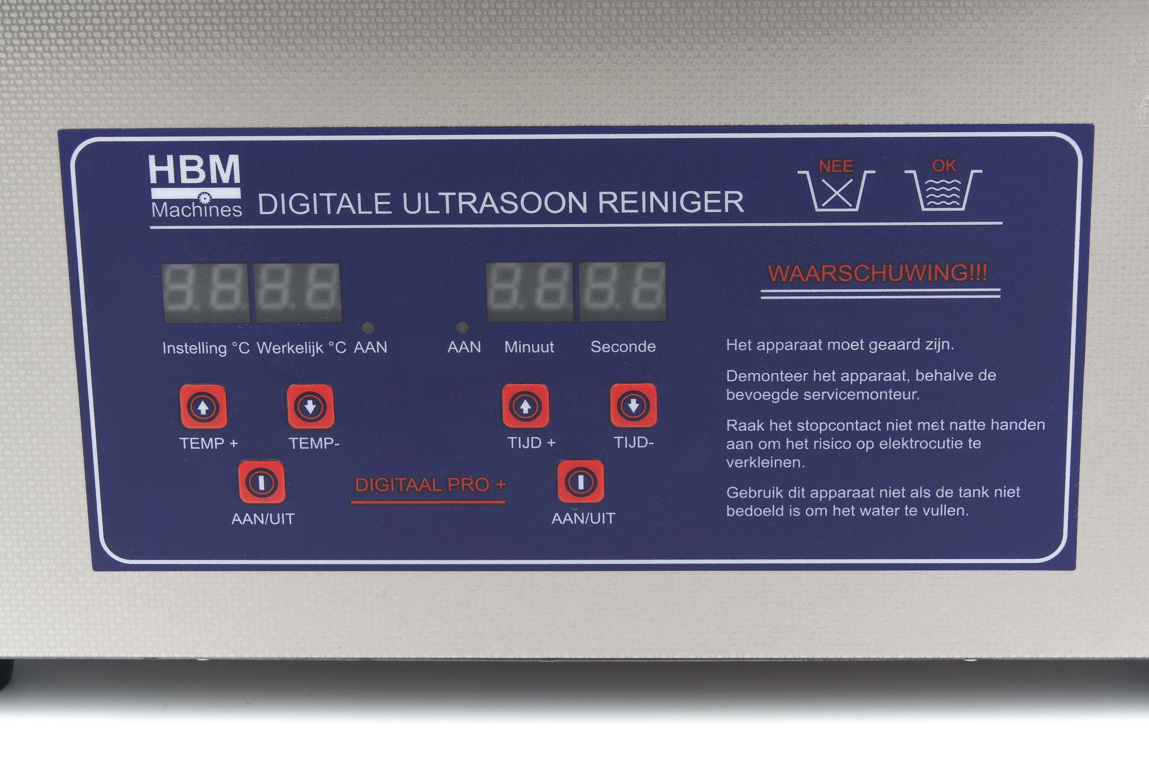 HBM Professionelle Ultraschallreiniger 15 l Image 6