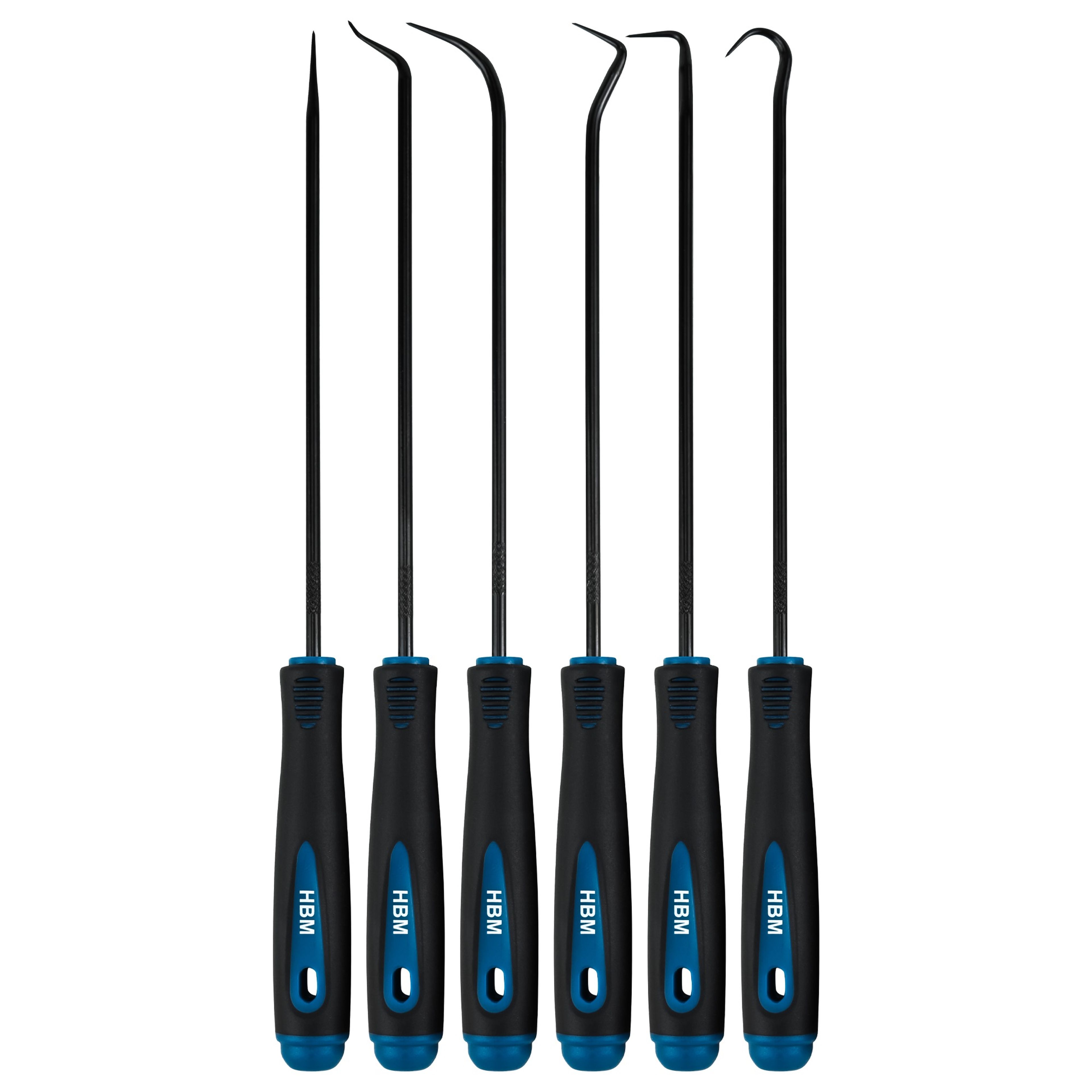 HBM 6 Delige Extra lange pick en hakenset 250 mm