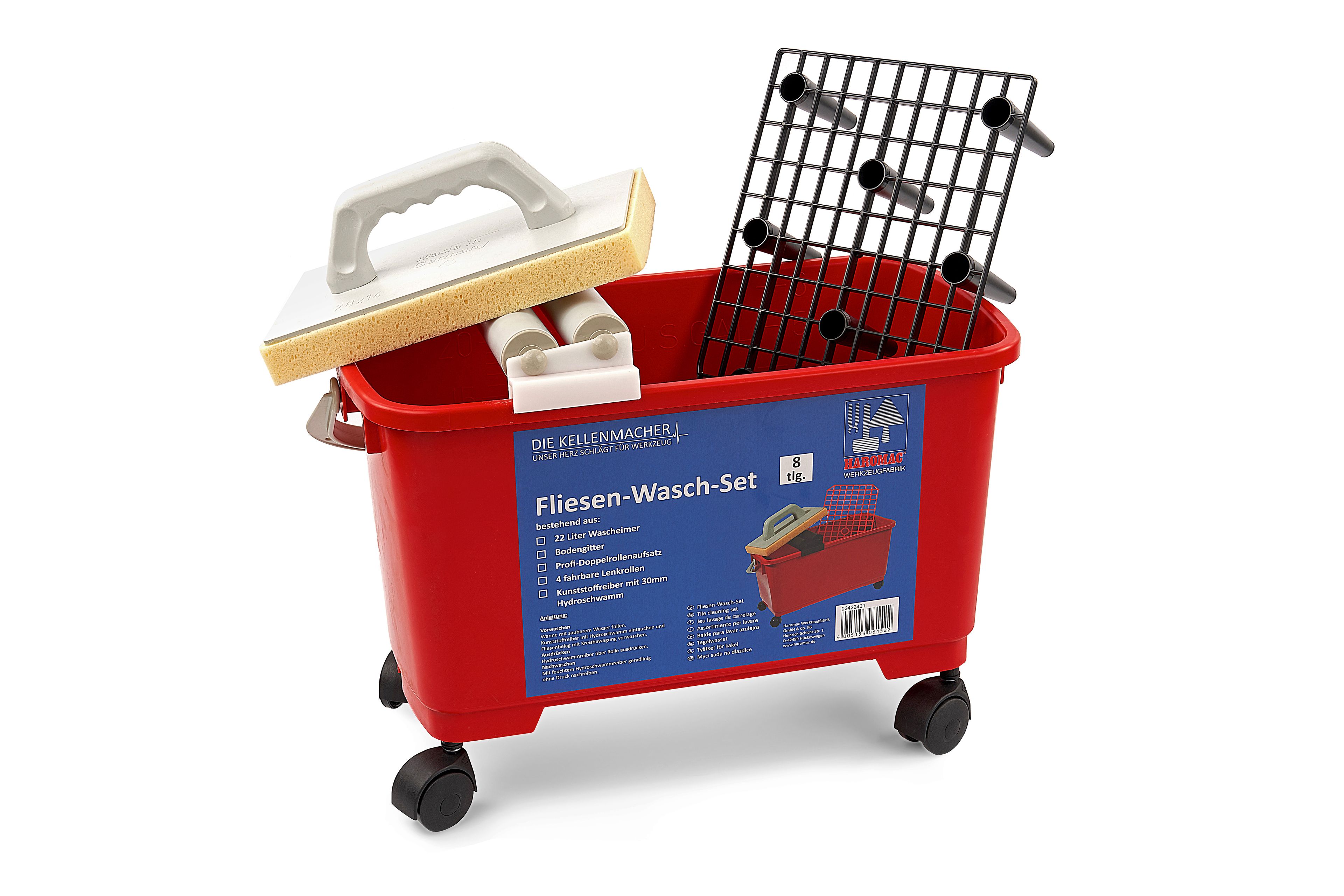 Haromac Sponsbakset, Tegelwasset, Voegset compleet 22 Liter