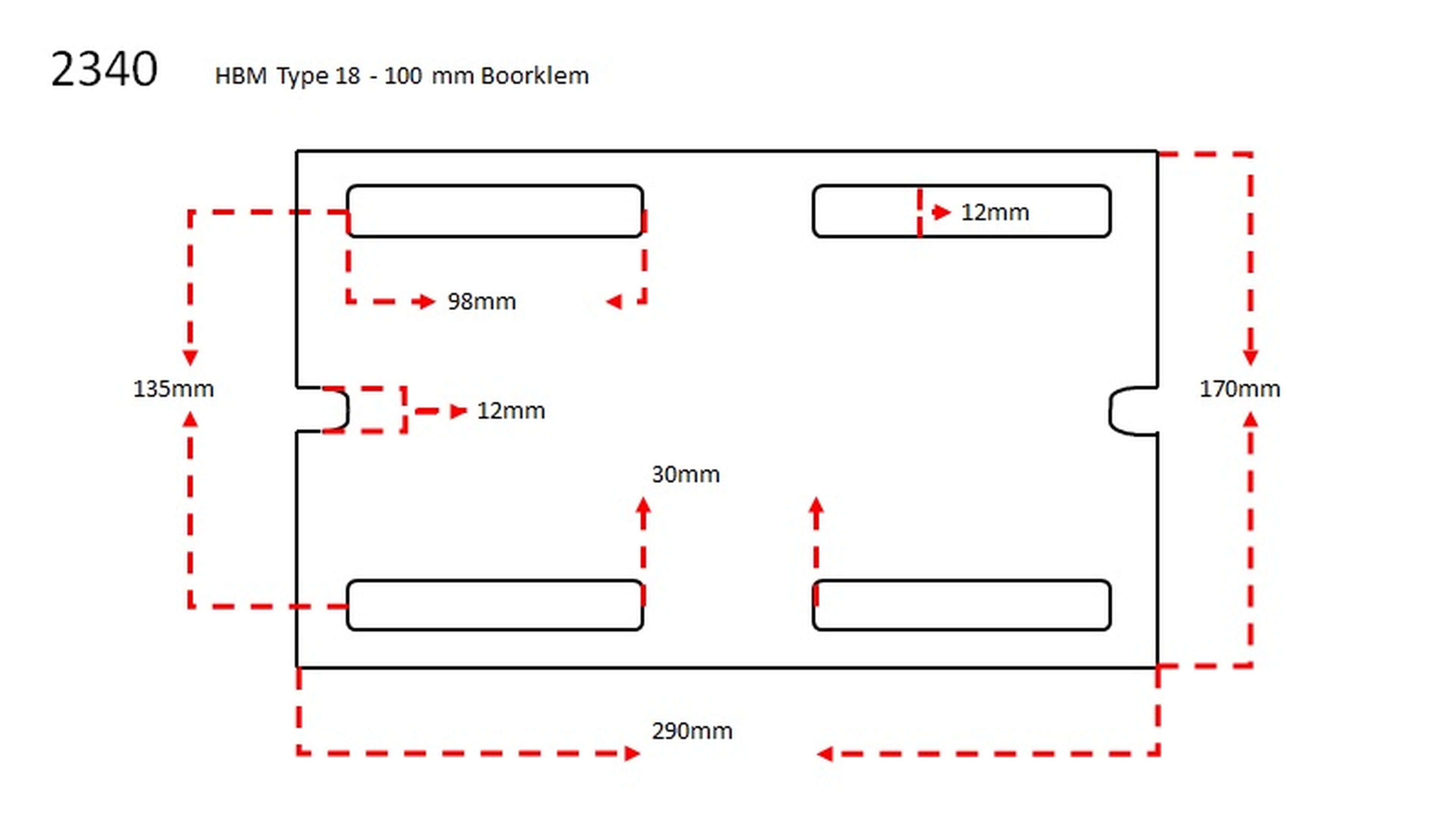 Grapas de perforación HBM Tipo 18 100 mm Image 5