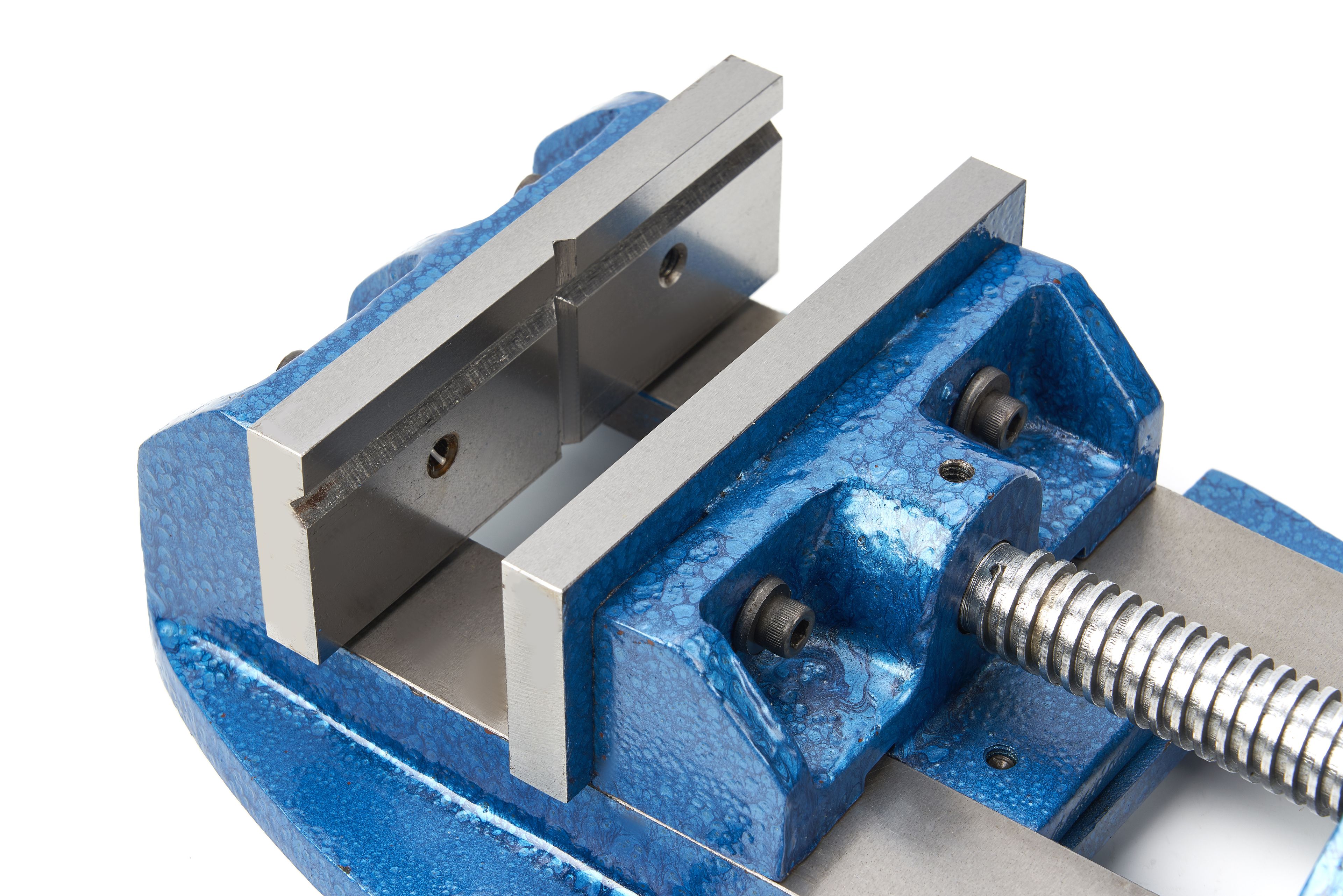 HBM 135 mm. Morsa professionale da trapano, morsa fresatrice con ganasce a V Image 4