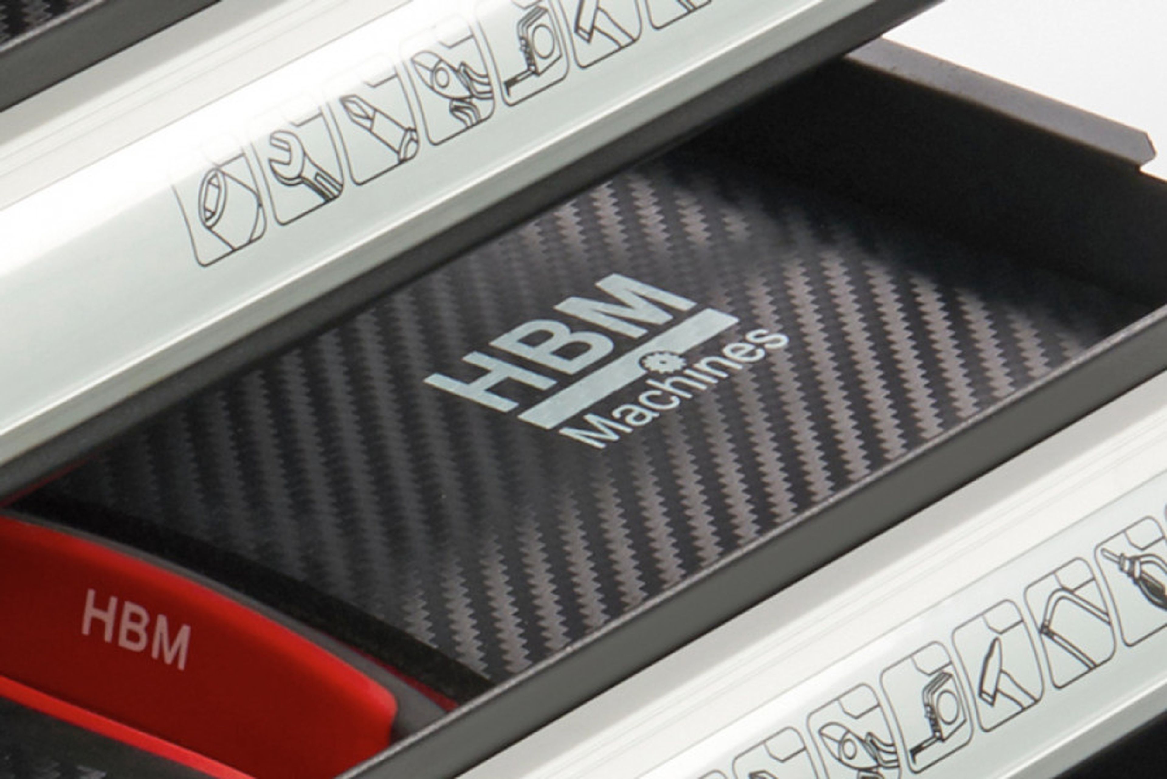 Carro de herramientas lleno HBM Premium con puerta - 154 piezas Image 2