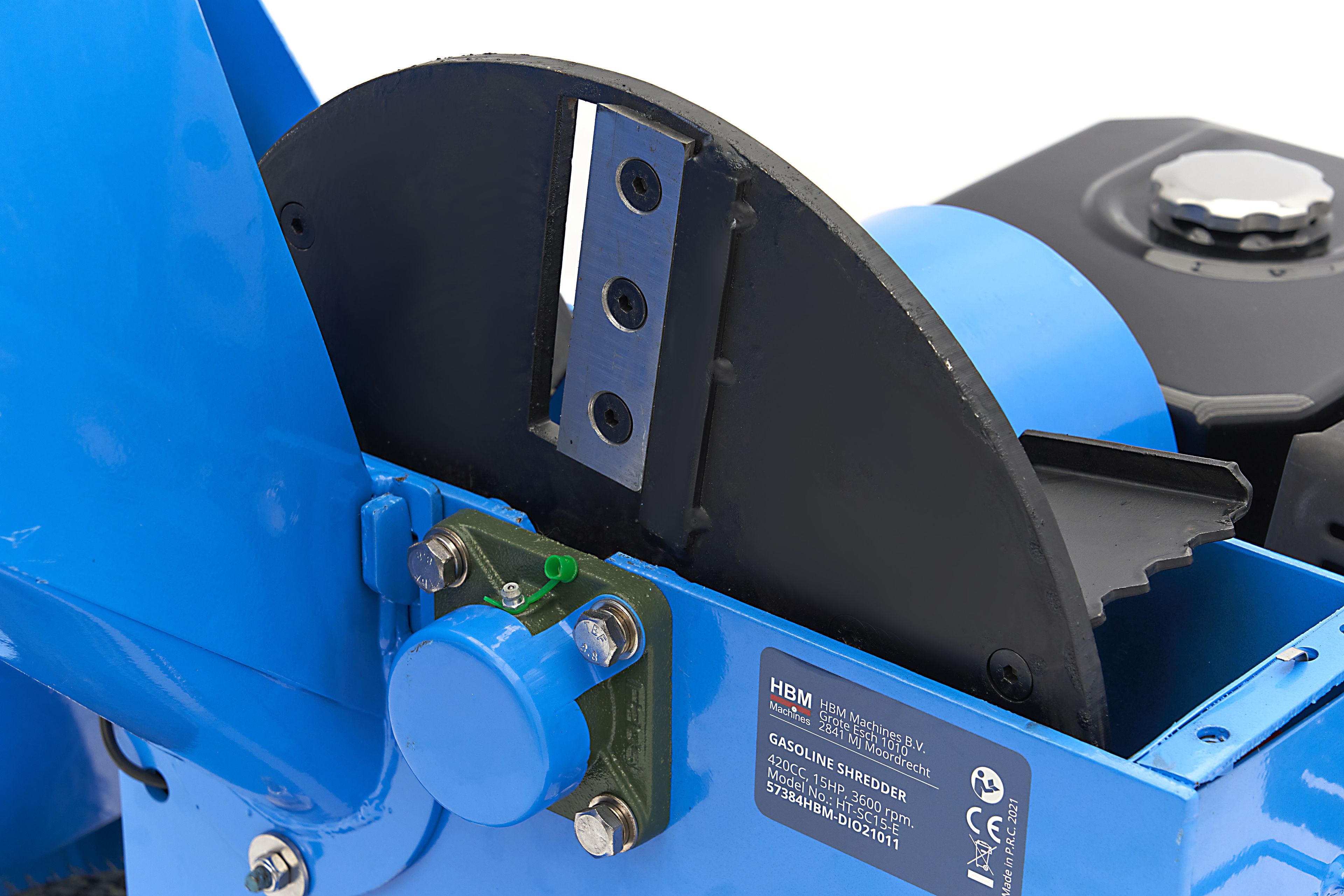 HBM professioneller 4-Takt 15 PS – 420 cm³ Benzin-Häcksler/Holzhäcksler mit Elektrostart Image 12