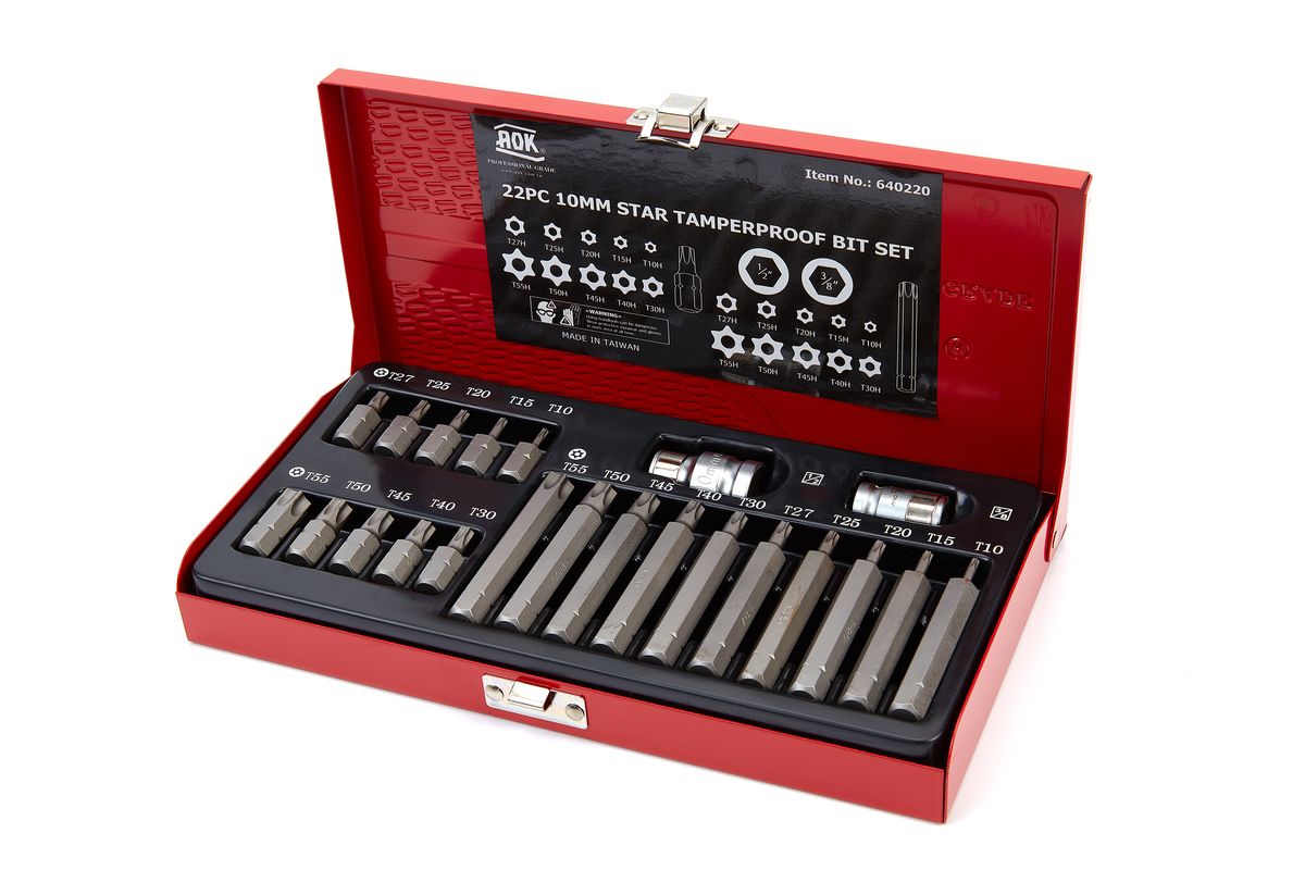 AOK 22-teiliger schlagfester Profi-Torx-Bit-Satz