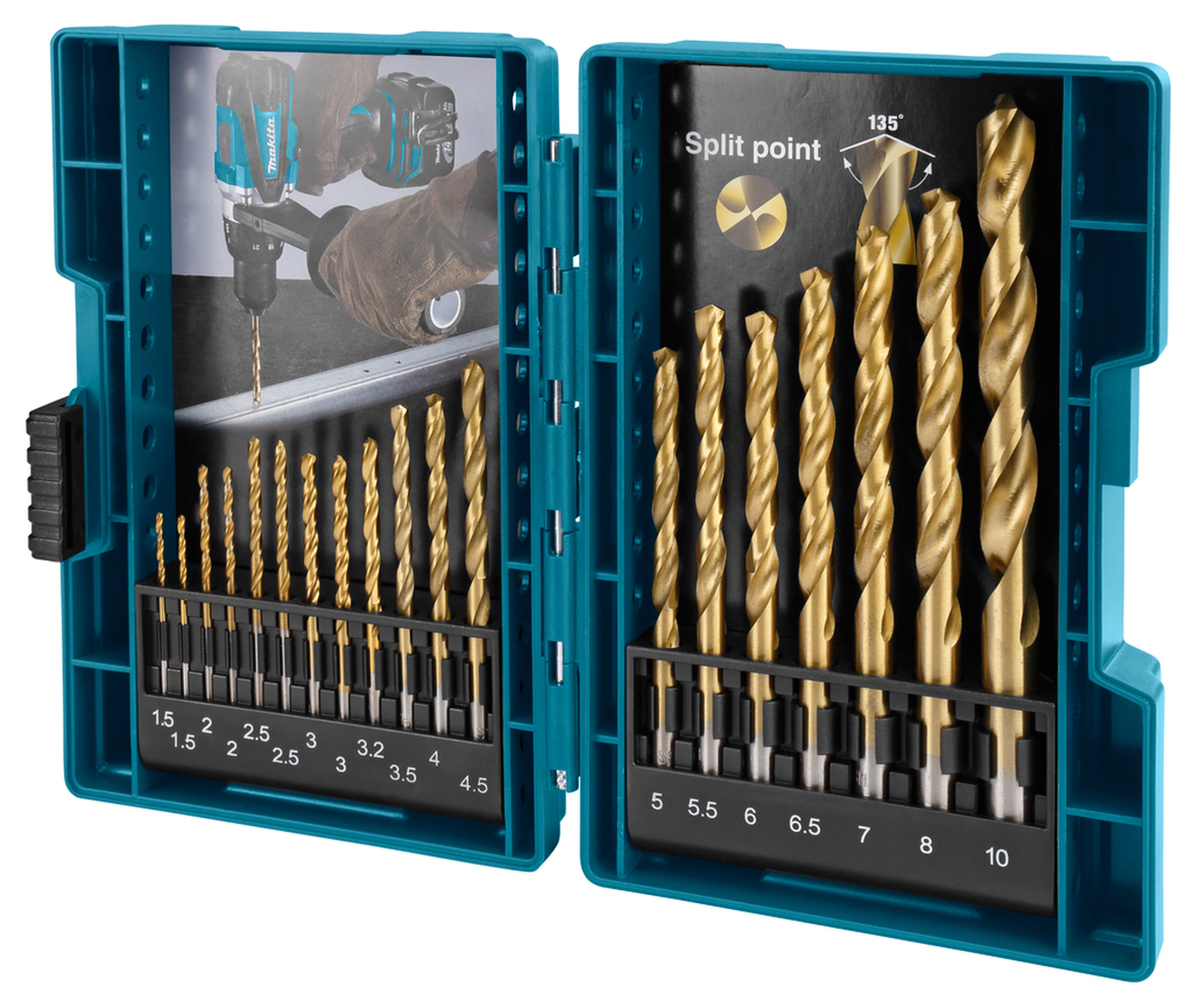 Conjunto de brocas para metal Makita de 19 piezas D-67527