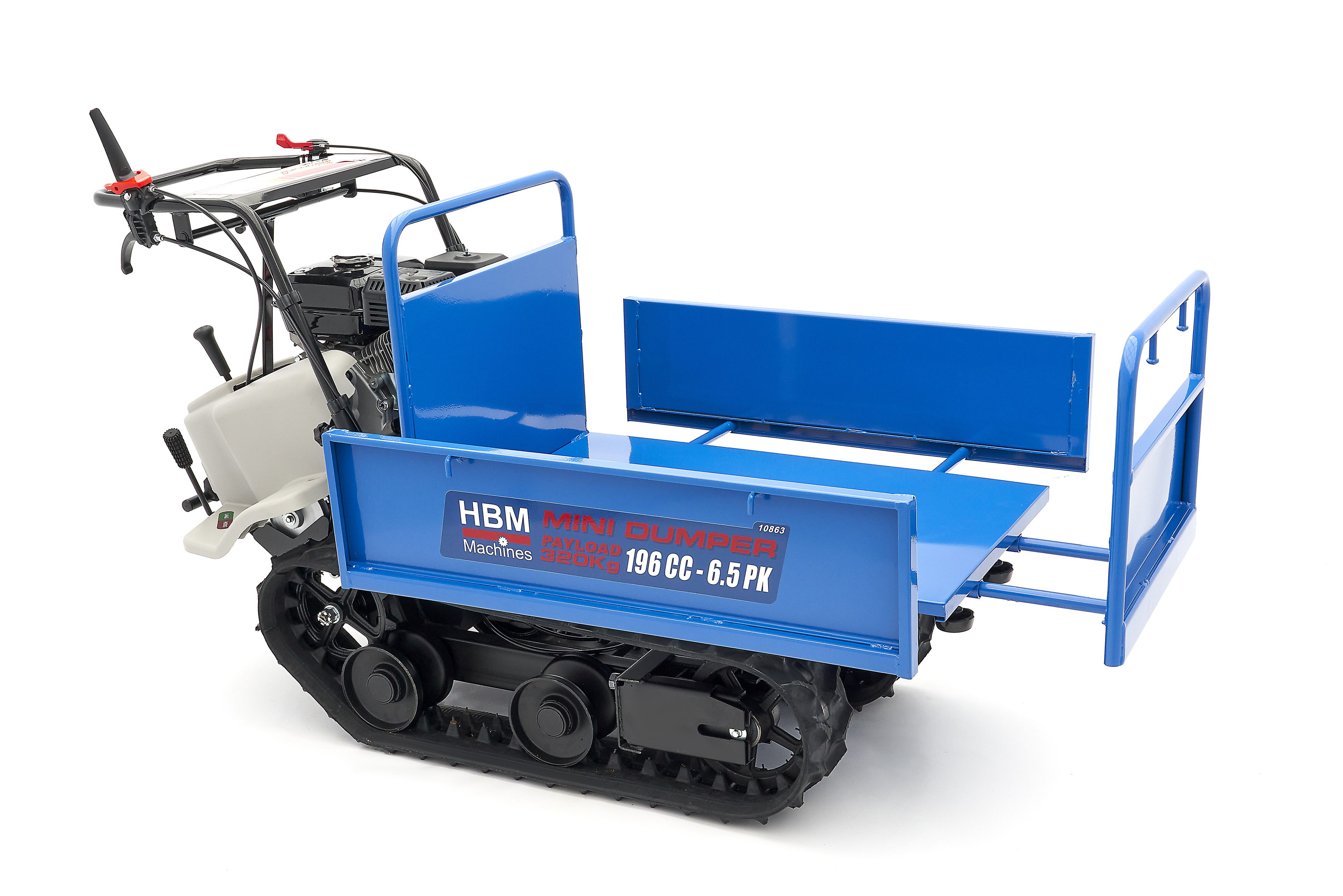 HBM Minidumper Professional 320 KG sobre orugas 196 cc - 6,5 CV Image 15