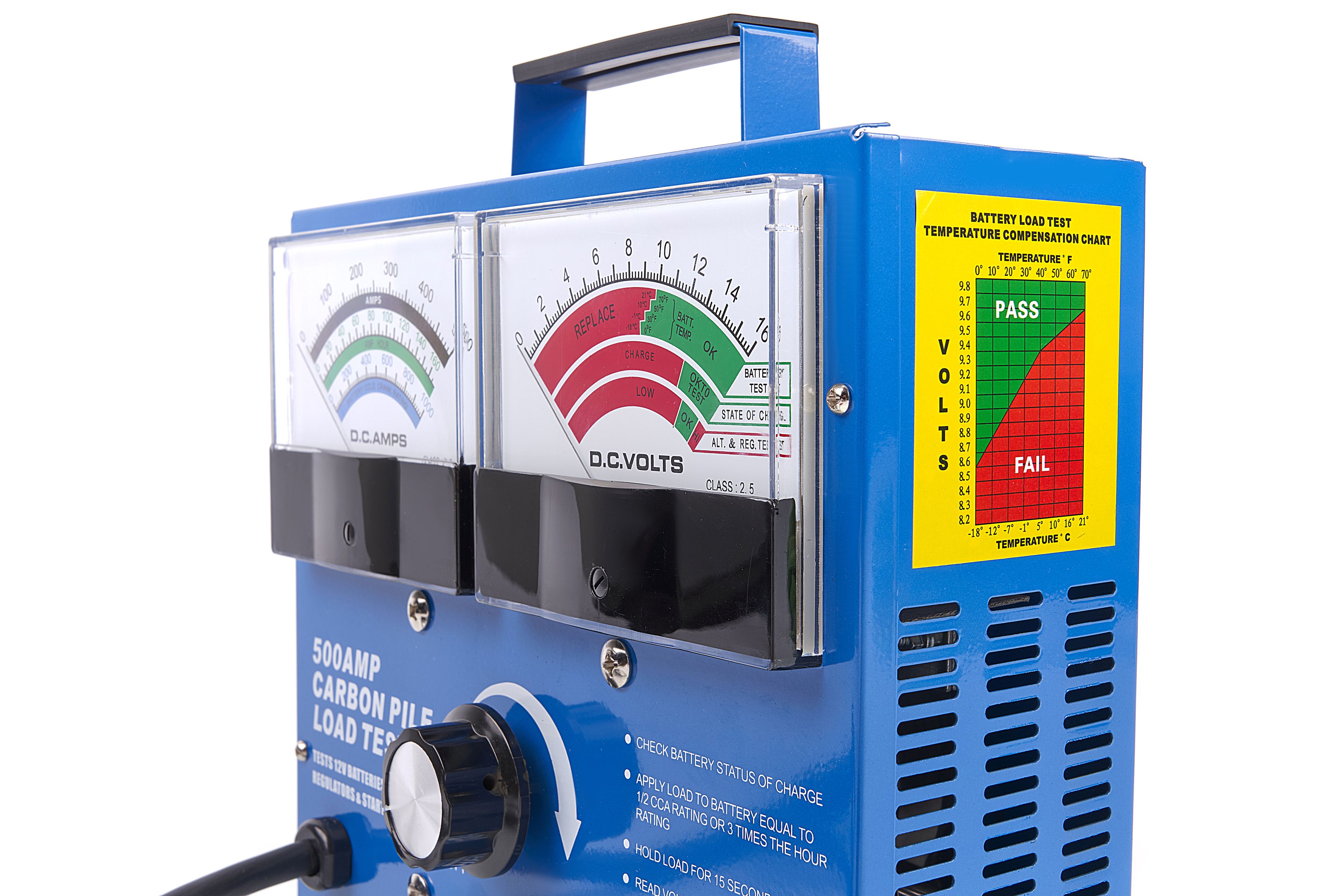 HBM Testeur de batterie professionnel 160 ampères, 12 volts, 10-160AH Image 3