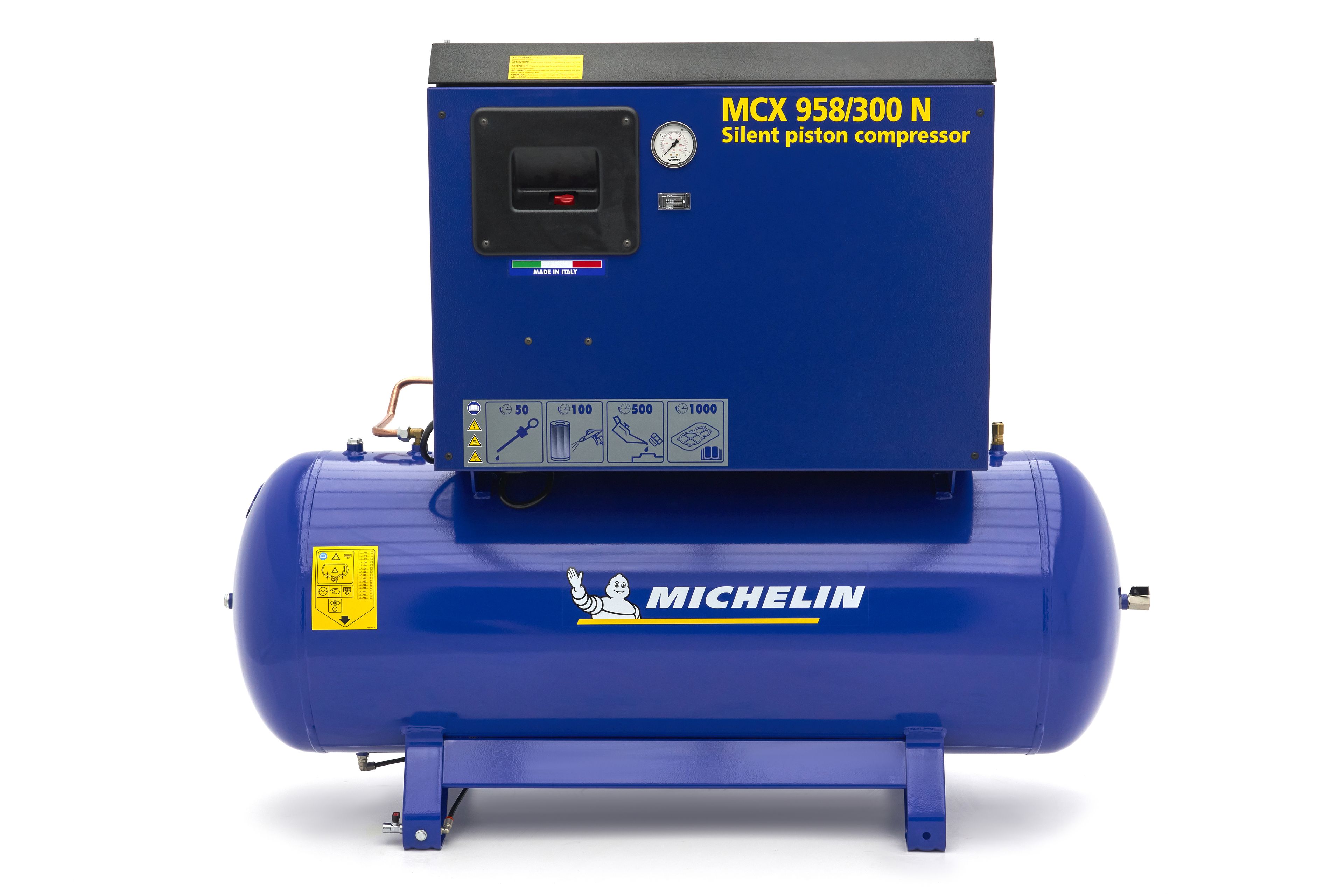 Michelin Compressore insonorizzato 7.5 HP 270 litri MCX 958/300 N NW Image 2