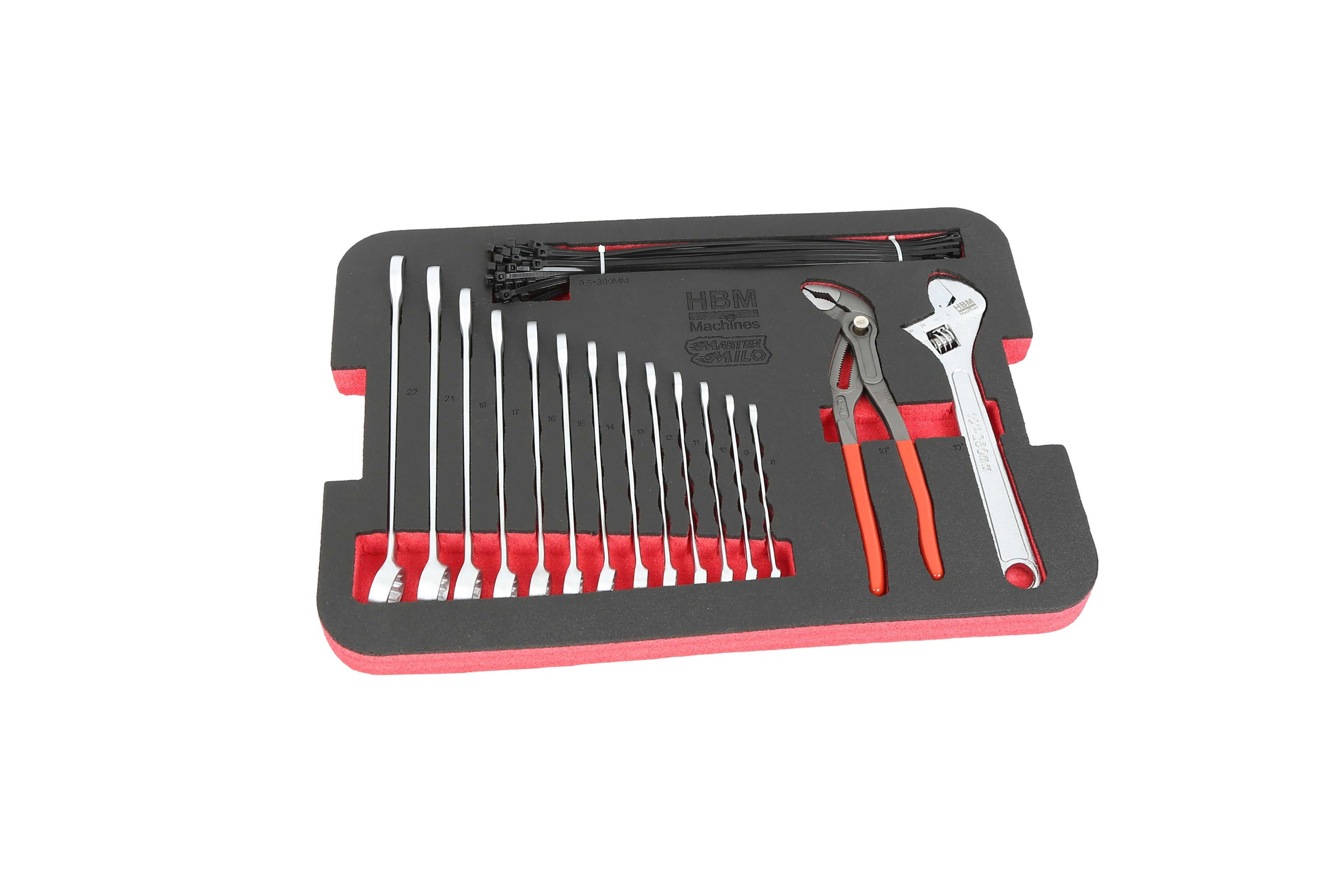 HBM MasterMilo gevulde gereedschapskoffer 159-delig Image 9