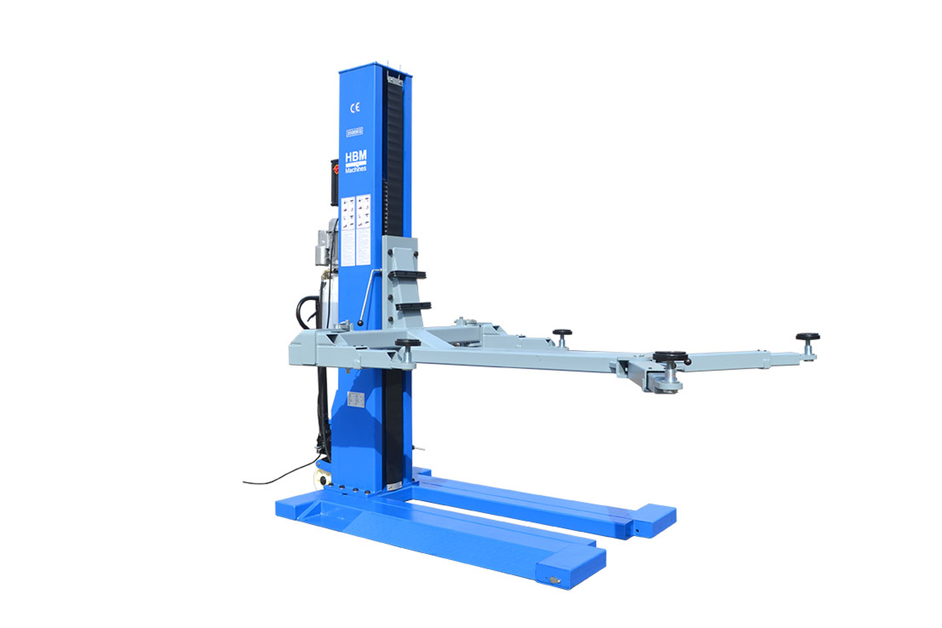 Elevador Móvil de 1 Columna HBM con Desbloqueo Electrónico 2500 Kg