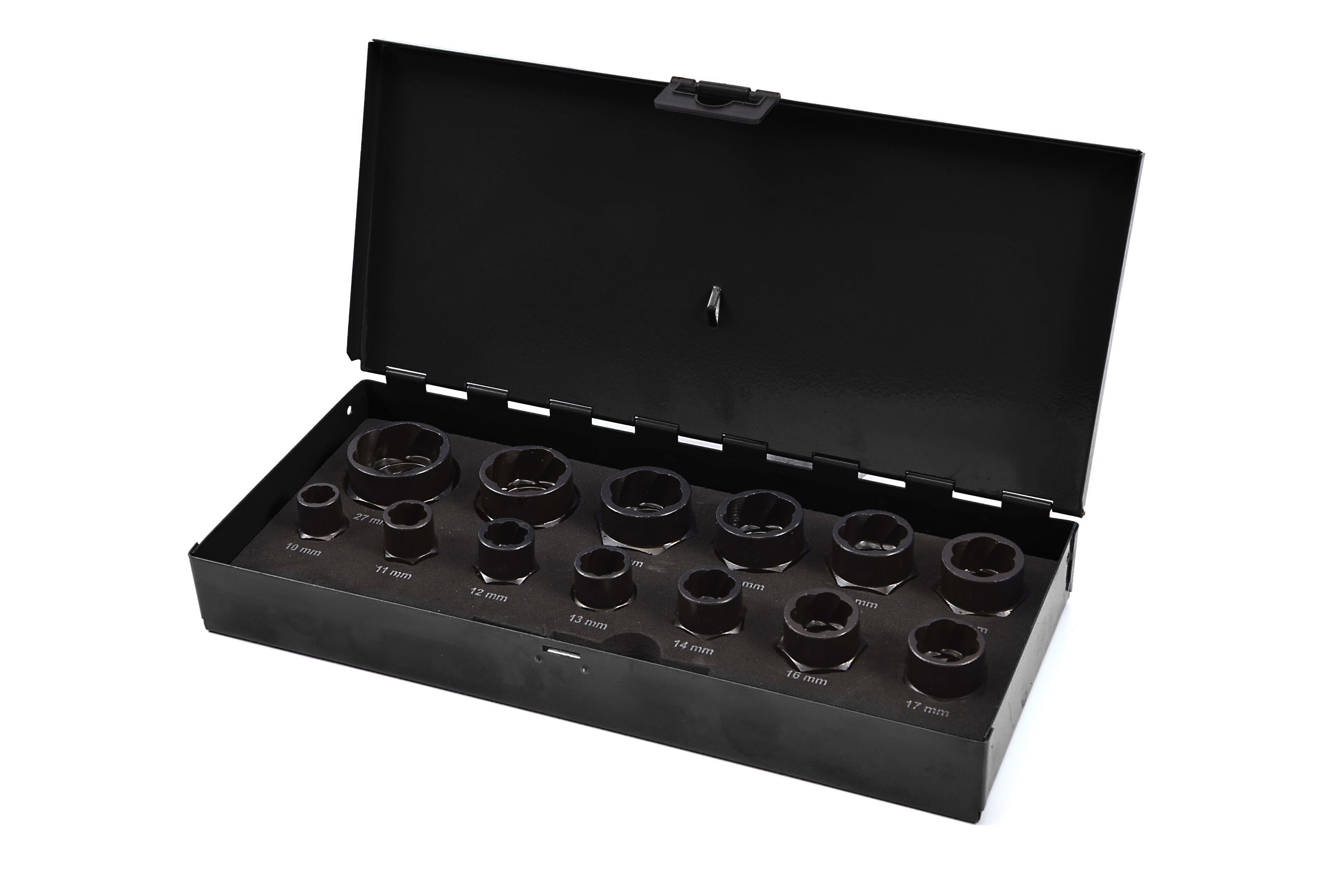 HBM 14 Delige Kracht Dolle bout en moerverwijderingsset