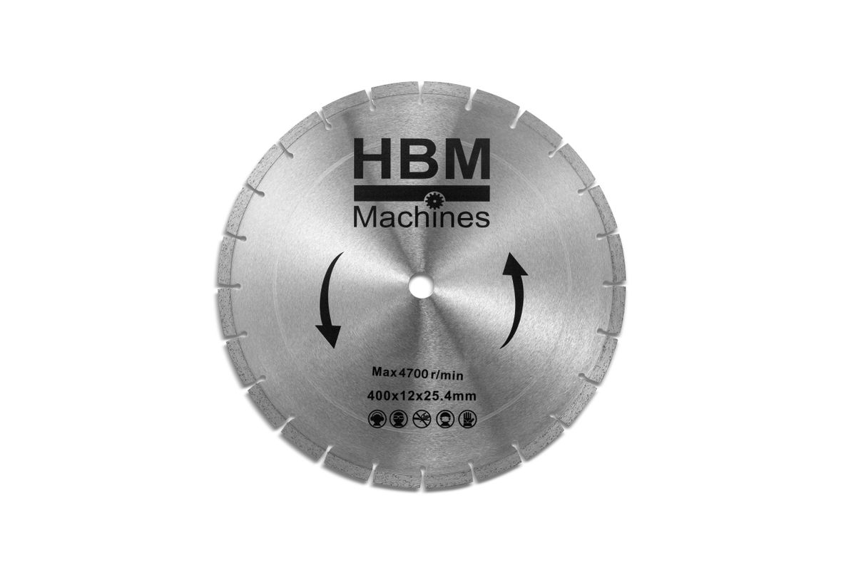 HBM hoja de sierra 400 mm para sierra profesional de hormigón HBM, sierra de cinta, cortadora