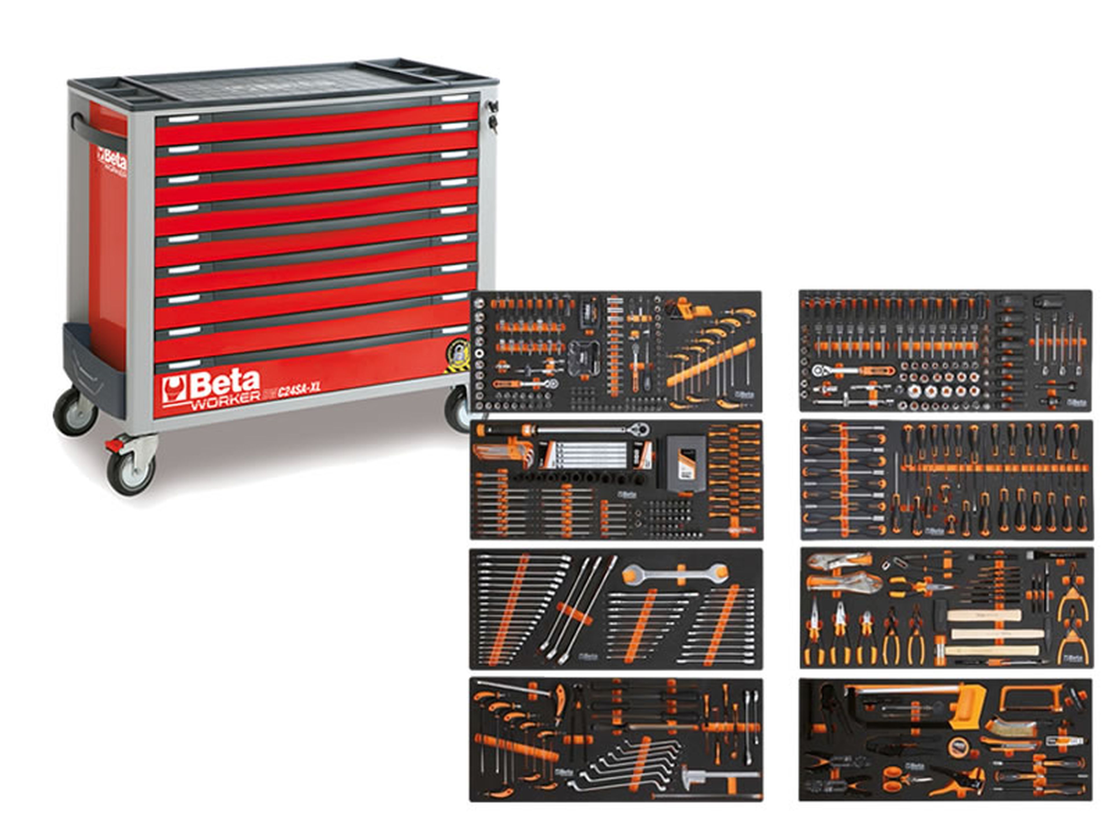 Beta gereedschapswagen 9 laden, 614-delig, 2400S XL9/E-XXL Image 2
