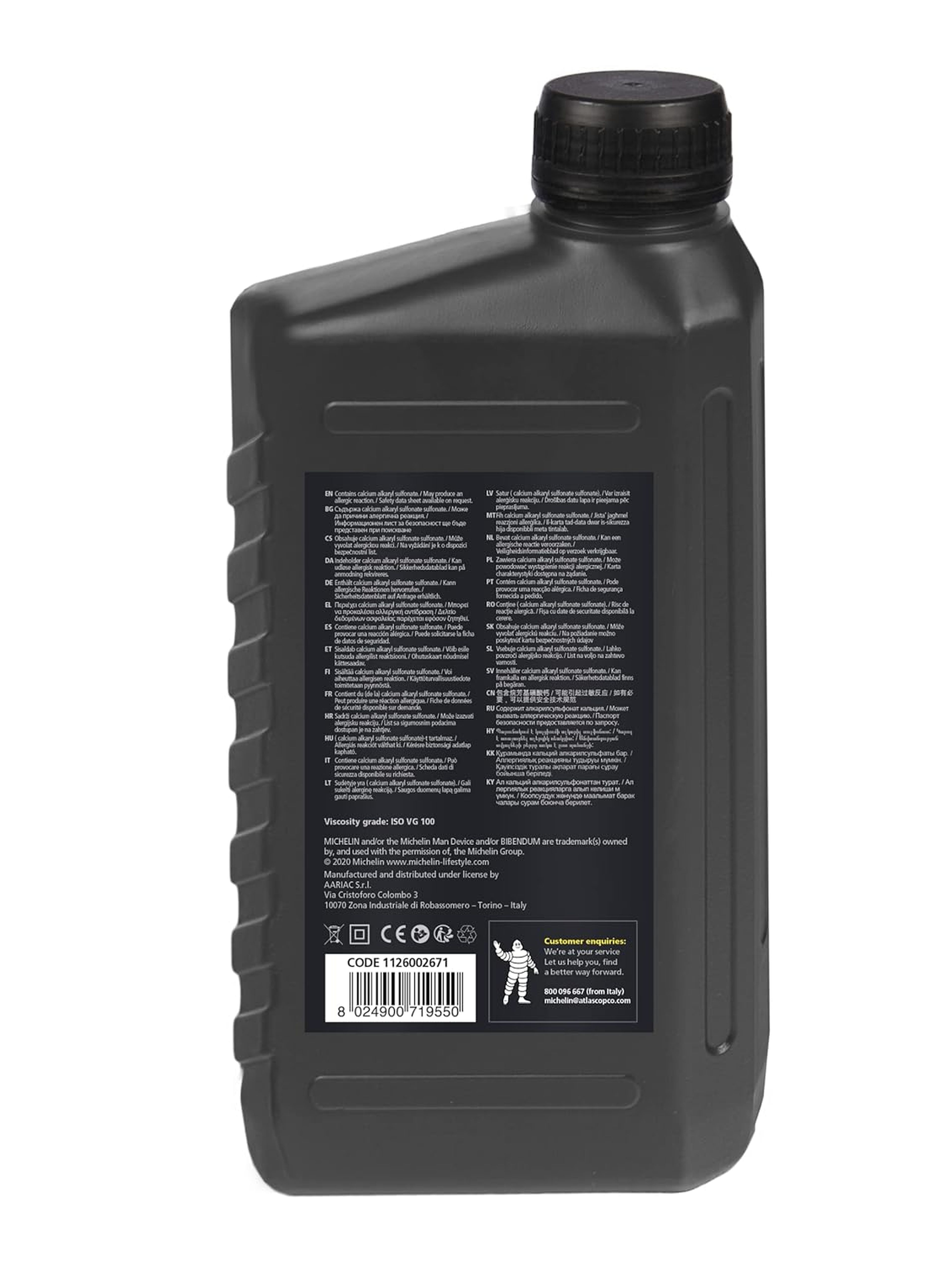 Olio lubrificante Michelin da 1 litro per compressore a pistone Image 2