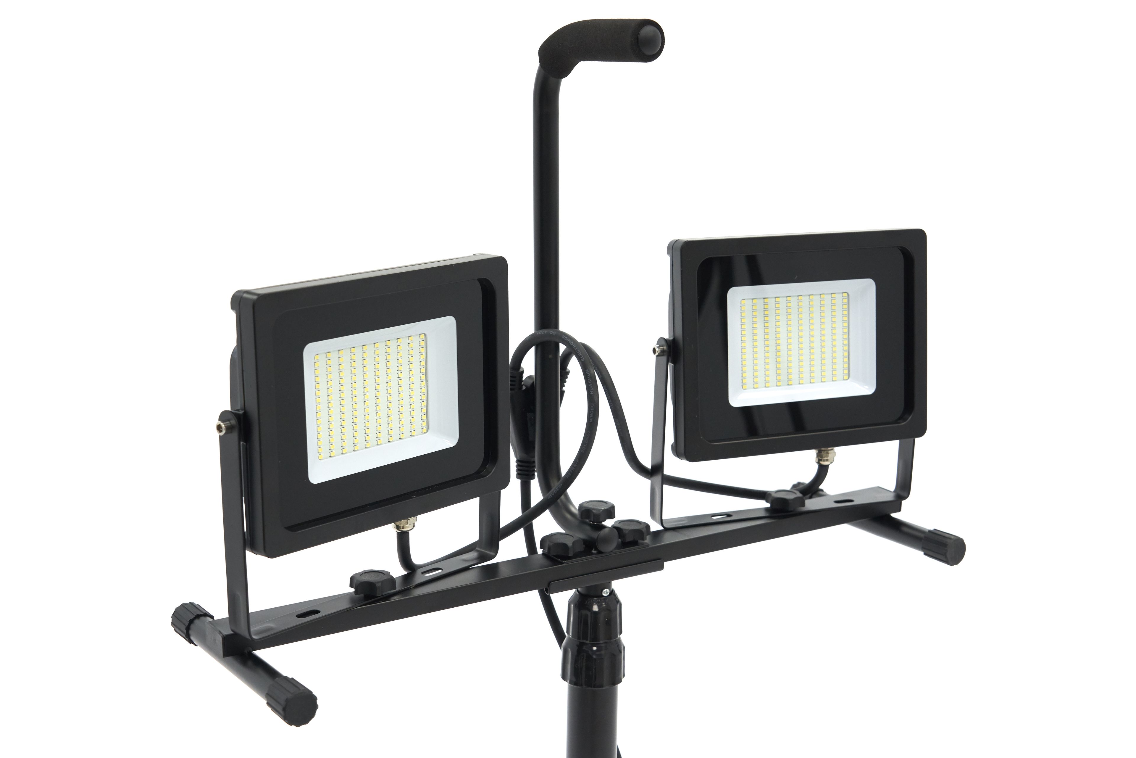 Lámpara de construcción LED doble HBM 2 x 50 vatios – 2 x 4000 lúmenes con trípode Image 6