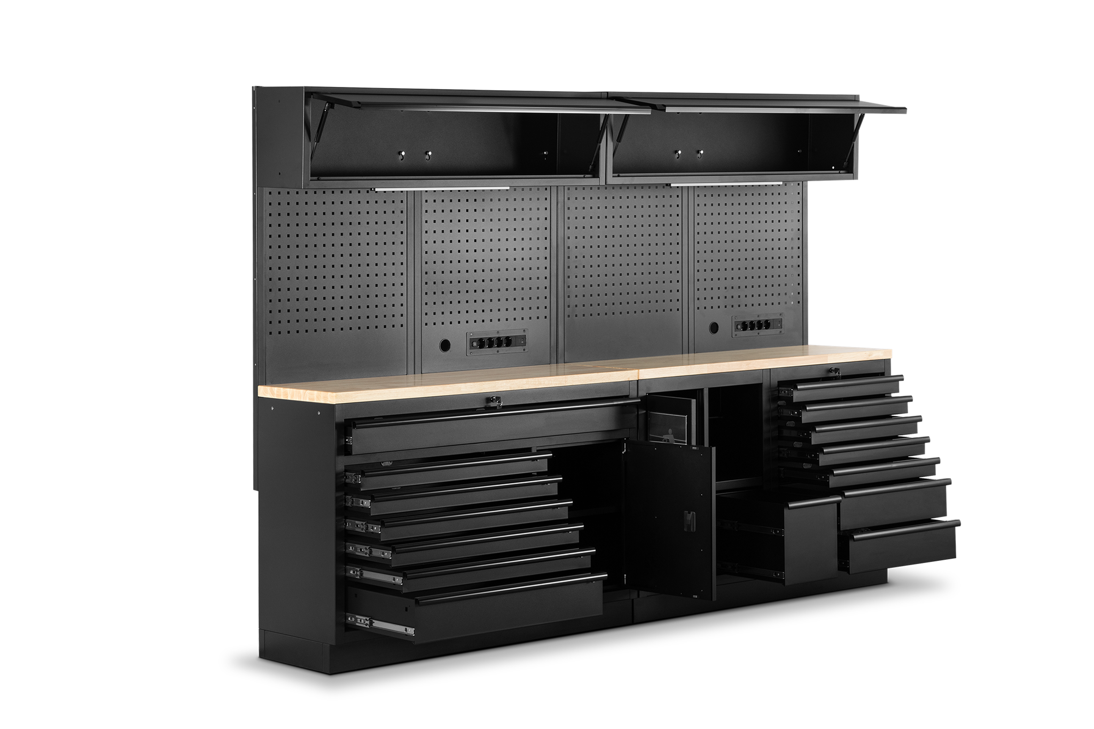 HBM modulair werkplaatssysteem 10-delig, zwart Image 5