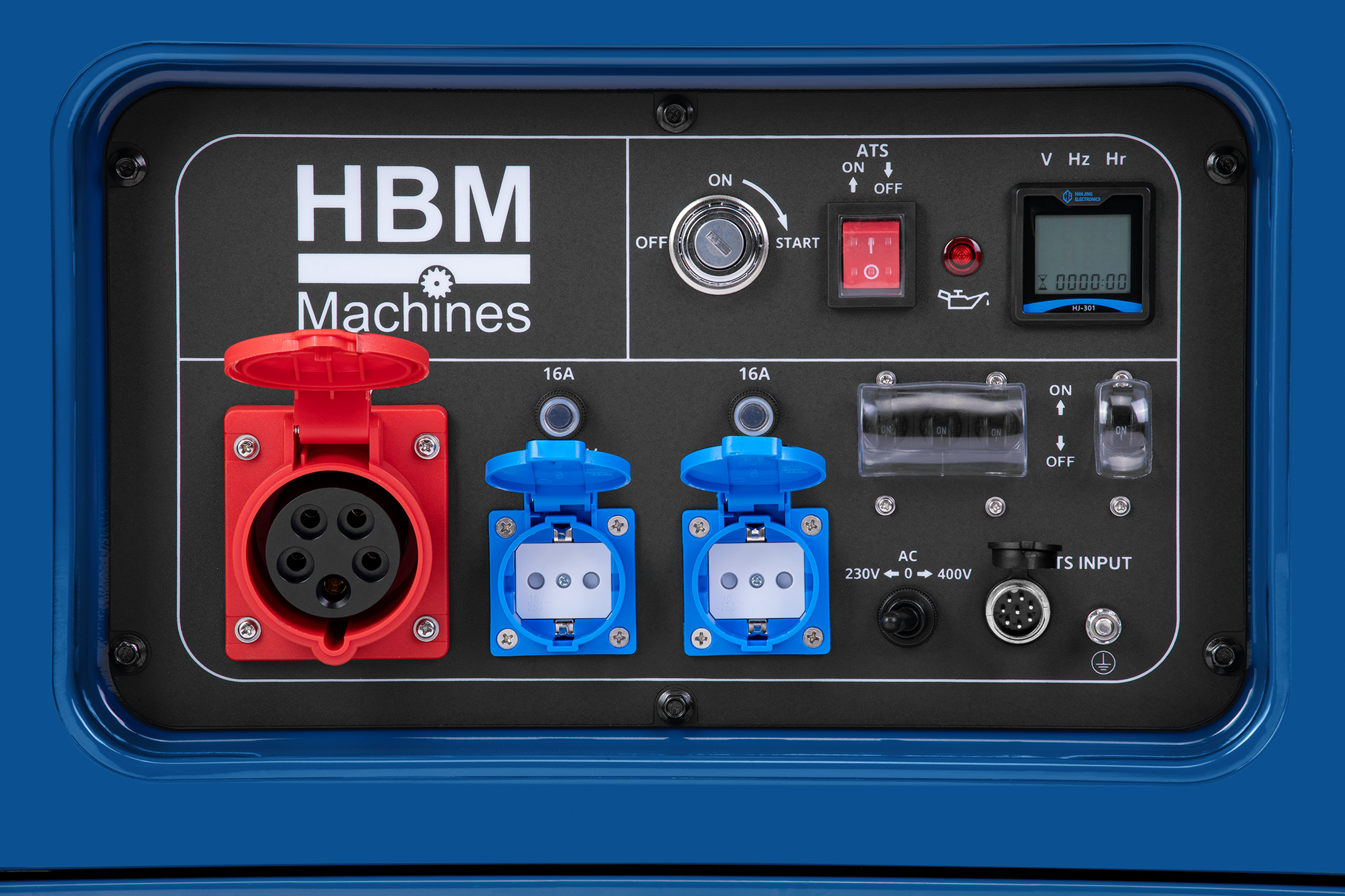 HBM générateur diesel avec moteur diesel de 532 cm³ 230V/400V 7000W Image 8