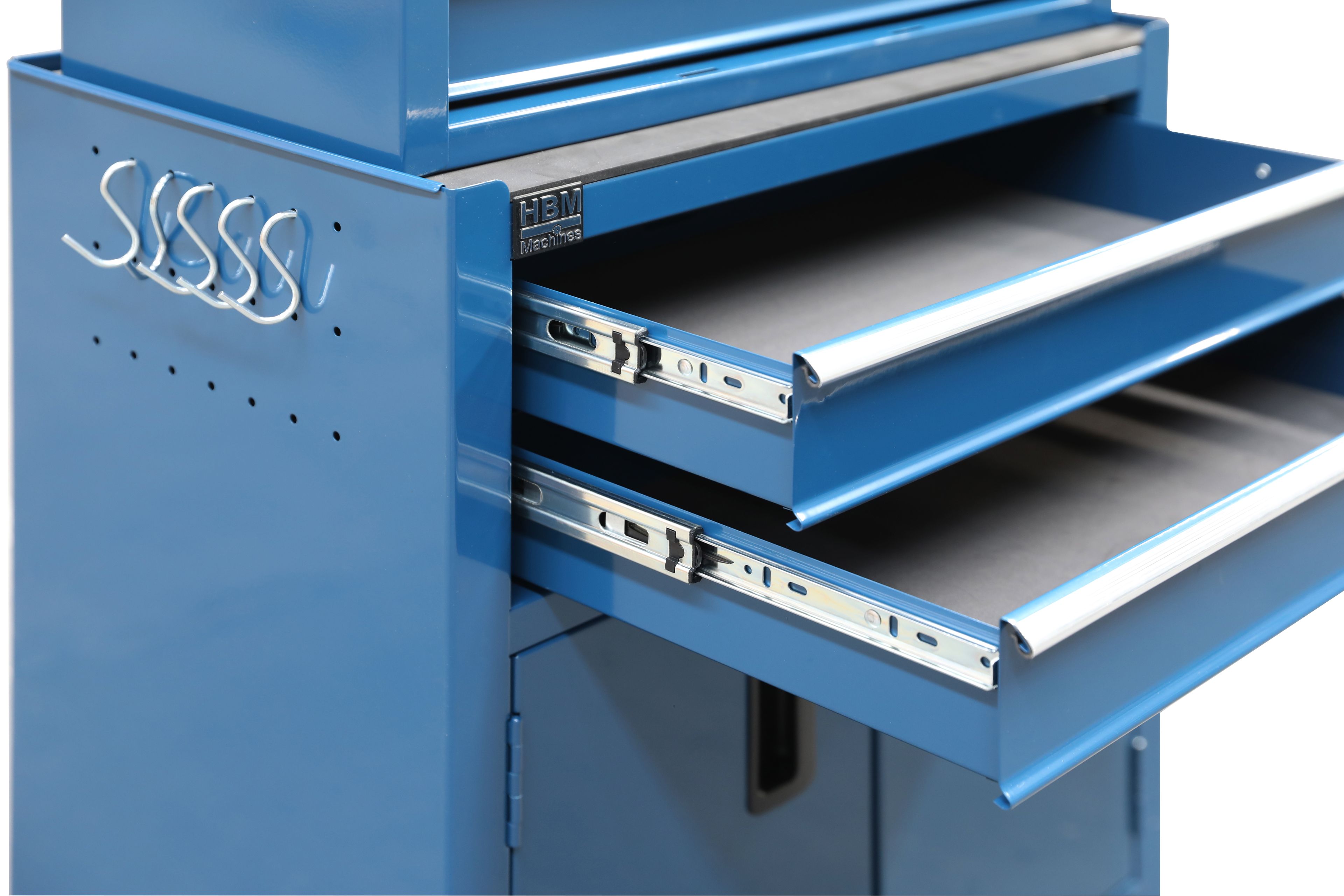 HBM gereedschapswagen inclusief opzetkast, blauw, model 2 Image 5