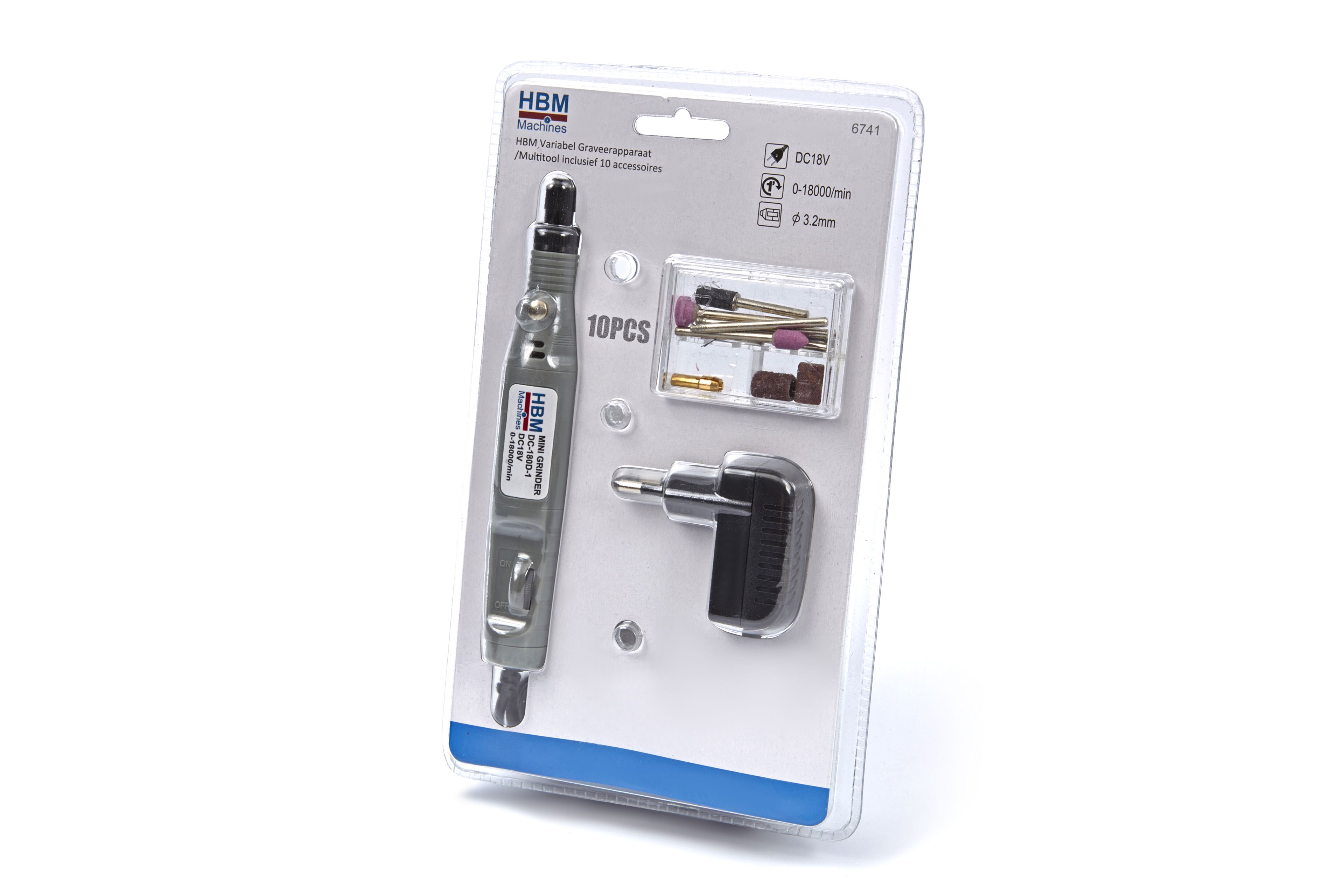 HBM Variabel Graveerapparaat / Multitool inclusief 10 accessoires Image 4